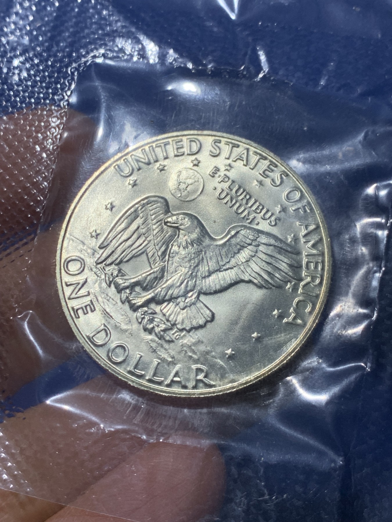 《竞宝斋》第238场-周日，周一，周二，周三 疯狂4连拍 (全场包邮) 美国1974-S 艾森豪威尔 1元美国银币 封装