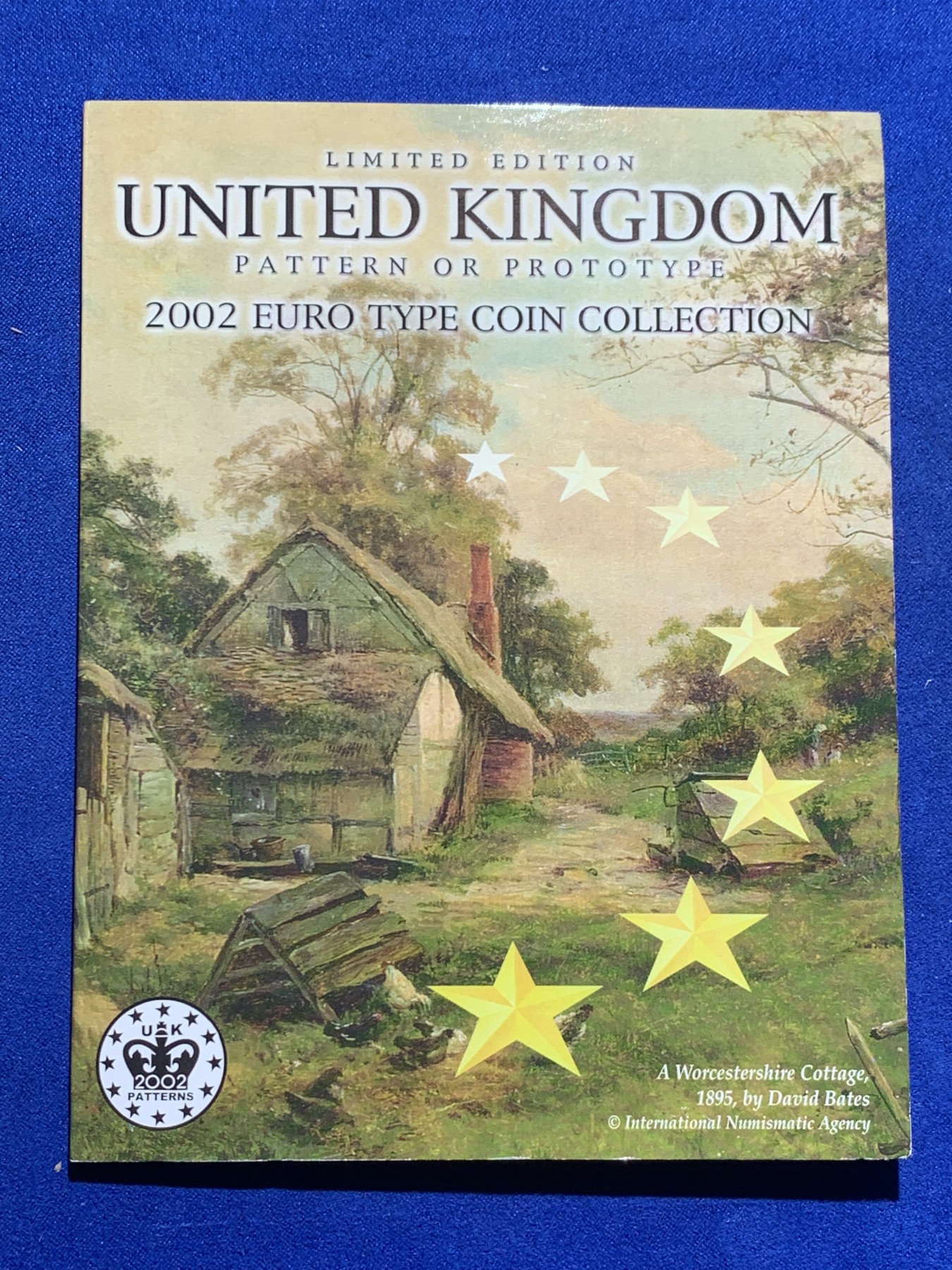 《竞宝斋》第238场-周日，周一，周二，周三 疯狂4连拍 (全场包邮) 原封装英国 2002年 欧元试铸 ESSAI样币 8枚套卡装 少见