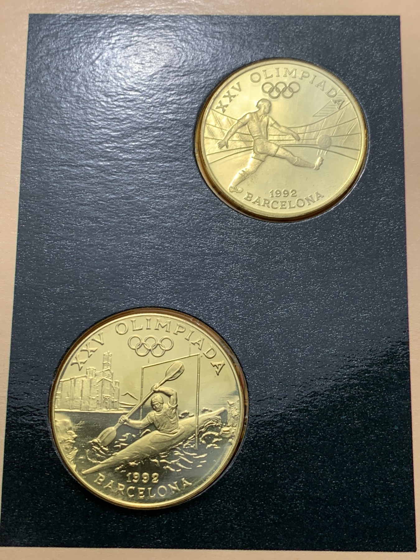 《竞宝斋》第238场-周日，周一，周二，周三 疯狂4连拍 (全场包邮) 安道尔1992年 巴塞罗那奥运 20第纳尔一对 ，单枚16克925银