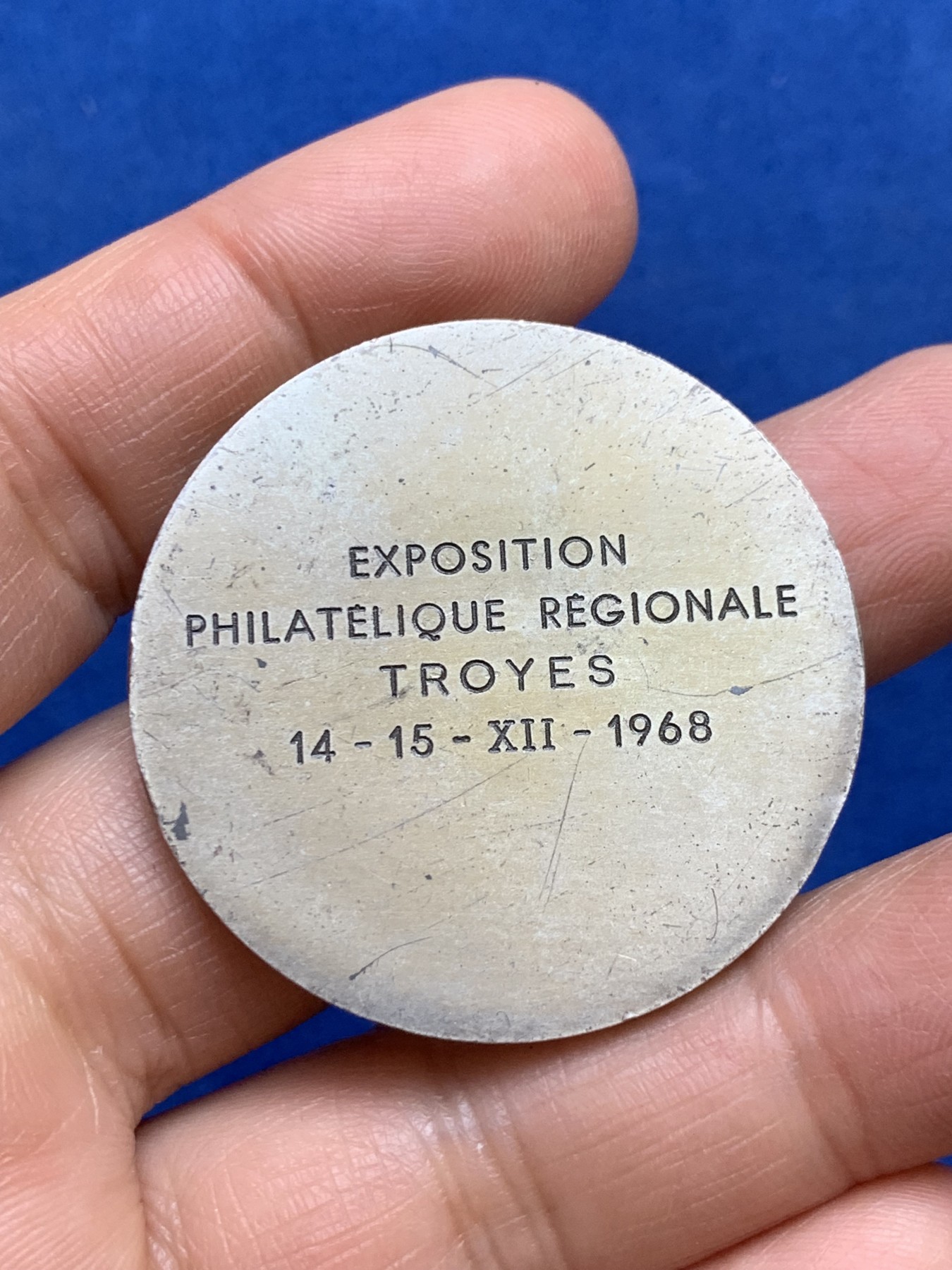 《竞宝斋》第238场-周日，周一，周二，周三 疯狂4连拍 (全场包邮) 法国1968历史人物 单面银章 35.06克 41.2mm