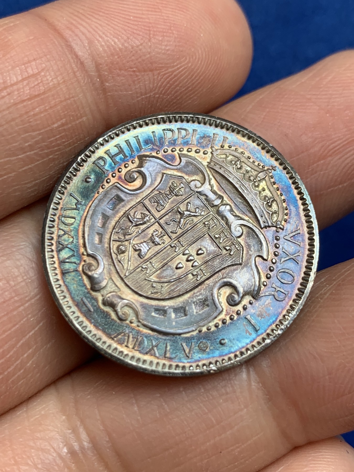 《竞宝斋》第238场-周日，周一，周二，周三 疯狂4连拍 (全场包邮) 西班牙 玛丽亚·波特 925银章 7.33克 27mm