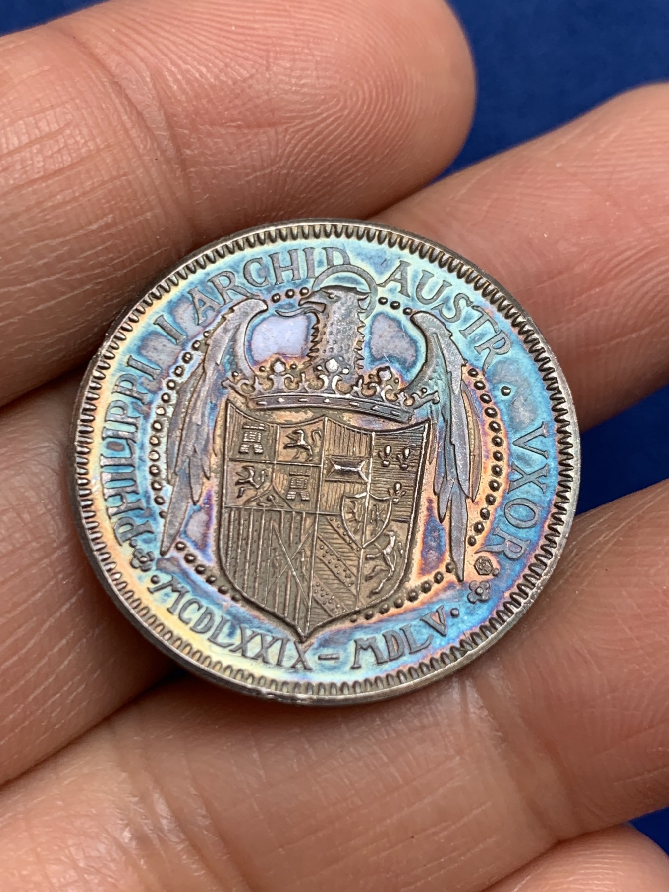 《竞宝斋》第238场-周日，周一，周二，周三 疯狂4连拍 (全场包邮) 西班牙 伊奥安娜 925银章 7.14克 27mm