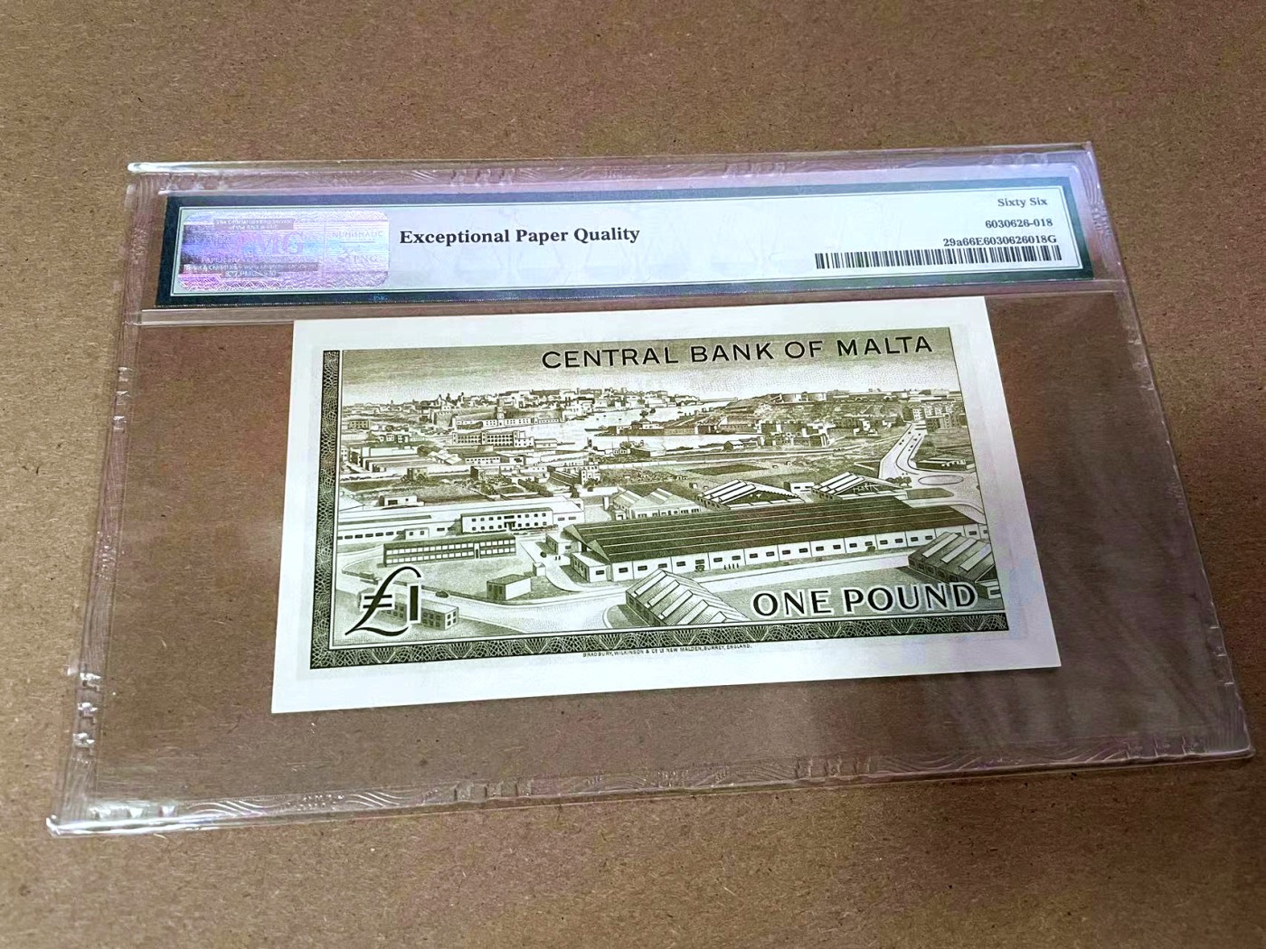 【Blue Auction】✨世界纸币精拍第425期【精】 【倒置号】马耳他 1969年1镑 戎装女王 BWC出品 PMG66EPQ 