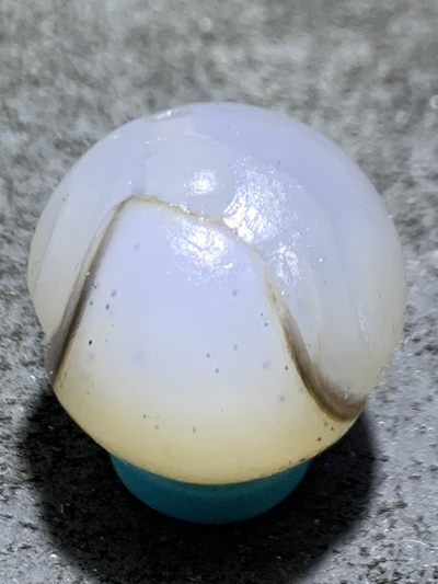 精美亚光高玉化海洋玉髓手工俏色巧雕无相佛意境2.0圆珠一个 - 精美亚光高玉化海洋玉髓手工俏色巧雕无相佛意境2.0圆珠一个