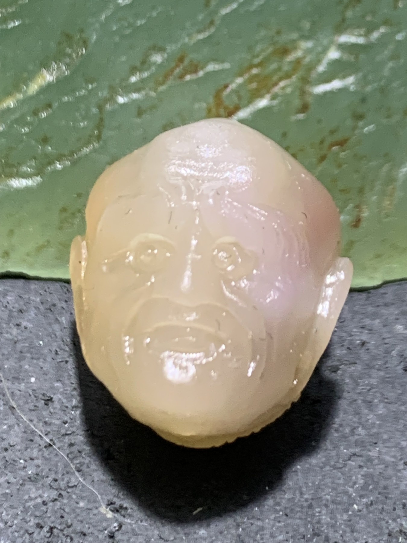 放福利！精美亚光高玉化阿拉善玛瑙双面手工雕刻罗汉珠子（吊坠）一颗，