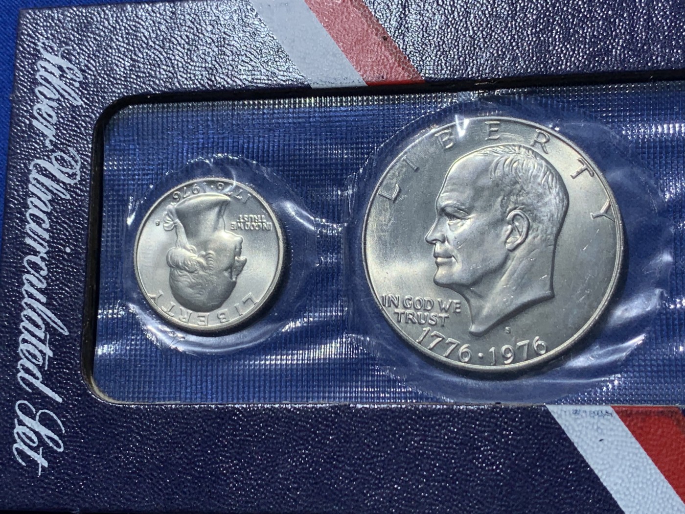 《竞宝斋》第238场-周日，周一，周二，周三 疯狂4连拍 (全场包邮) 美国1976年独立200周年纪念银币三枚套