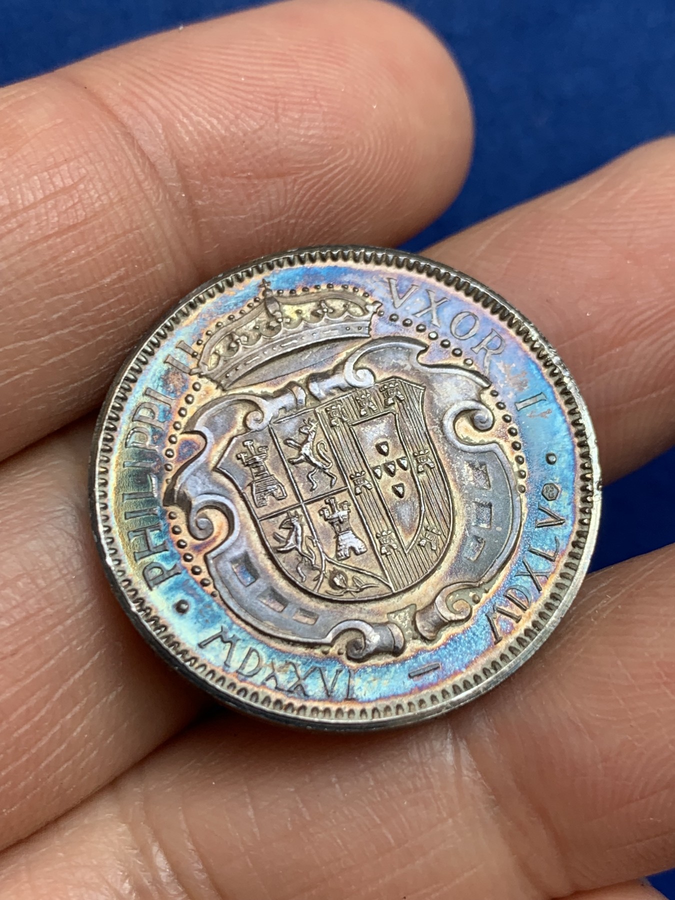 《竞宝斋》第238场-周日，周一，周二，周三 疯狂4连拍 (全场包邮) 西班牙 玛丽亚·波特 925银章 7.33克 27mm