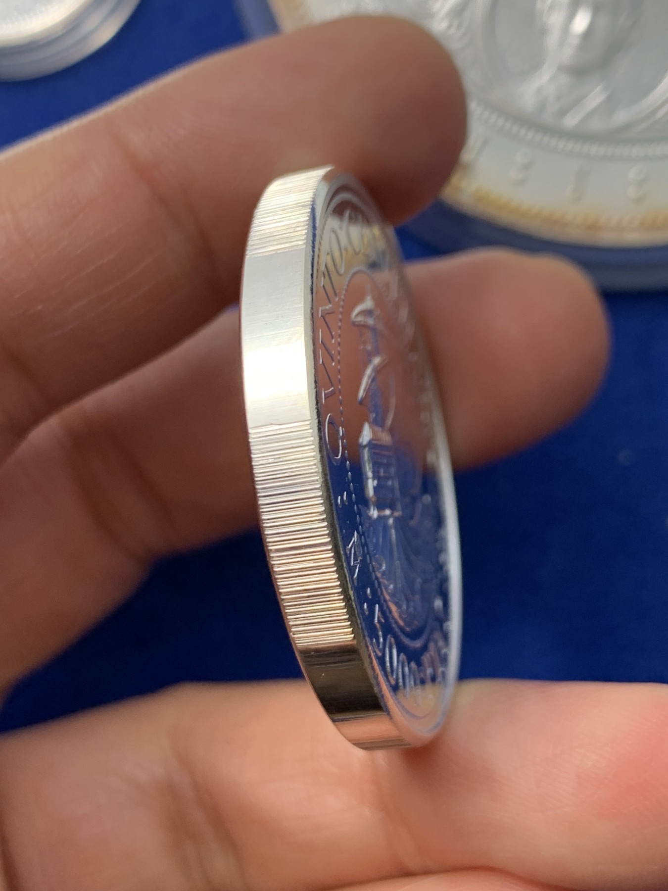 《竞宝斋》第238场-周日，周一，周二，周三 疯狂4连拍 (全场包邮) 西班牙 7枚 大全套 含一枚帆船加厚获奖币50+54+168=272克925银