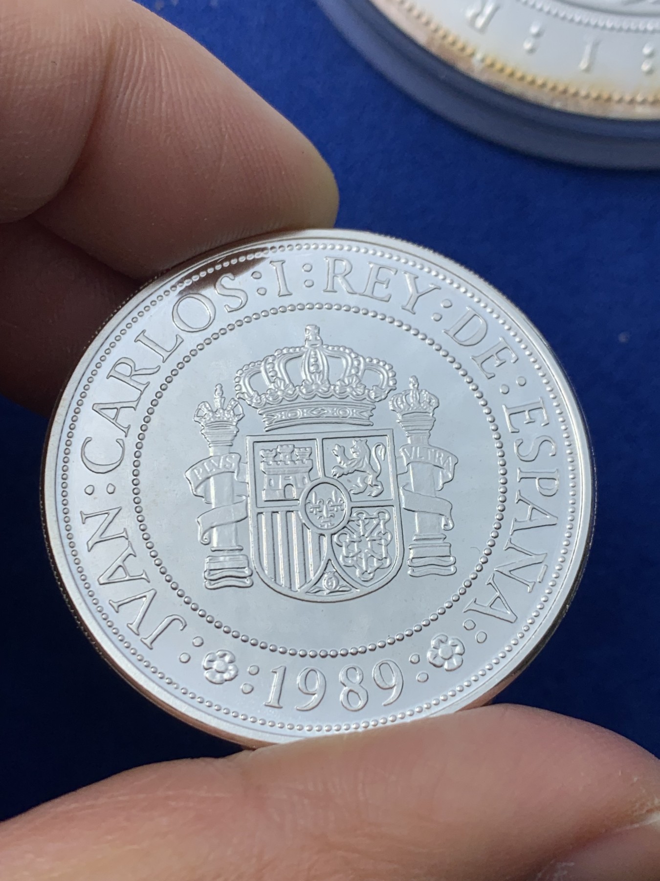 《竞宝斋》第238场-周日，周一，周二，周三 疯狂4连拍 (全场包邮) 西班牙 7枚 大全套 含一枚帆船加厚获奖币50+54+168=272克925银