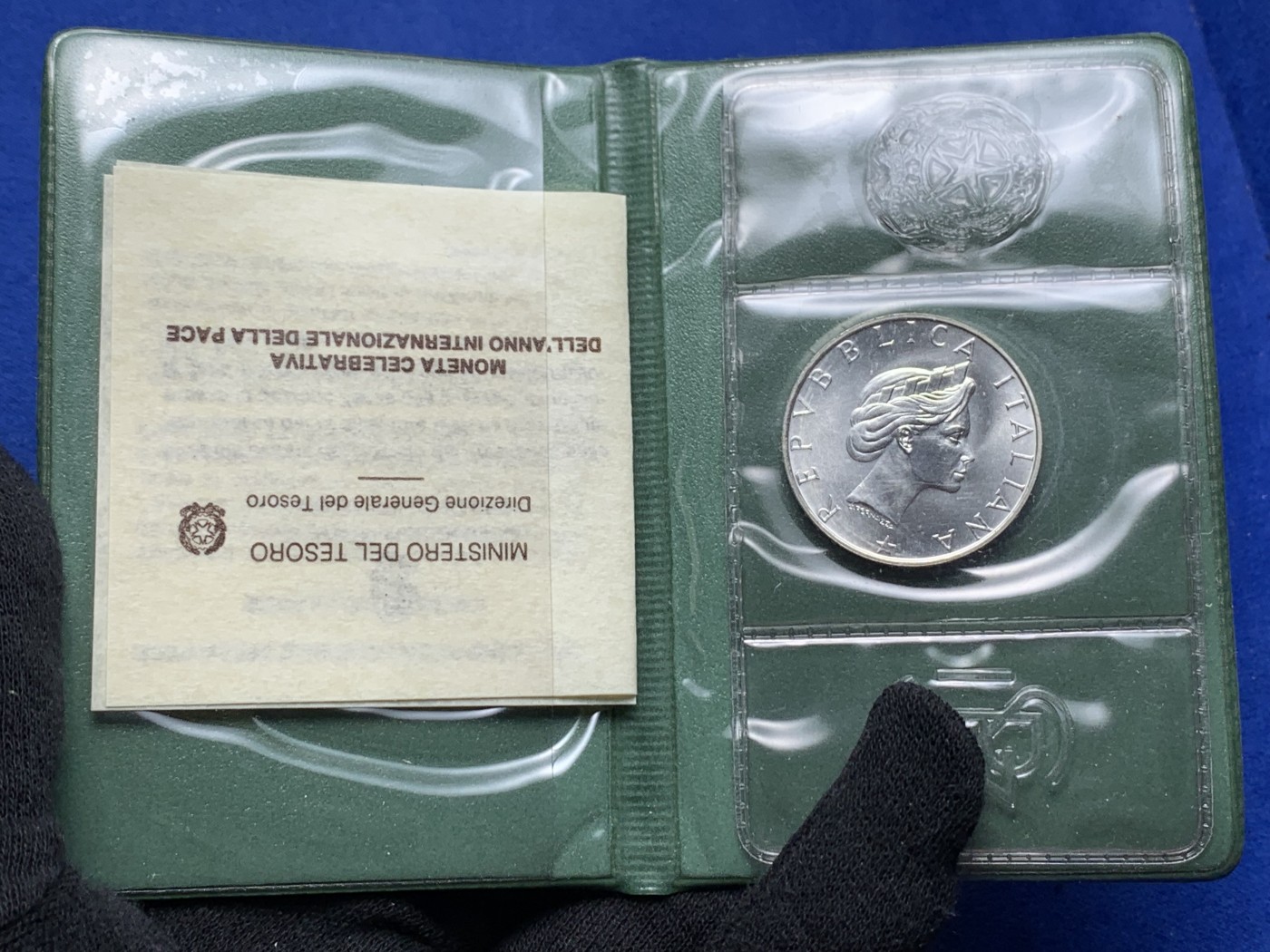 《竞宝斋》第238场-周日，周一，周二，周三 疯狂4连拍 (全场包邮) 意大利 1986年 500里拉银币 和平之树 