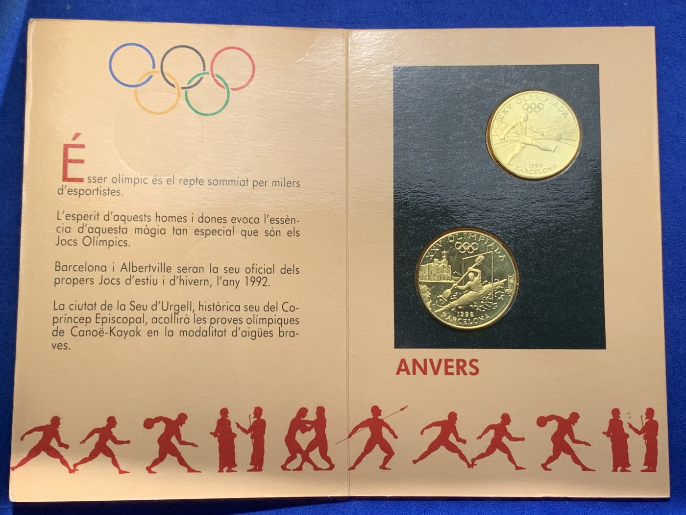 《竞宝斋》第238场-周日，周一，周二，周三 疯狂4连拍 (全场包邮) 安道尔1992年 巴塞罗那奥运 20第纳尔一对 ，单枚16克925银