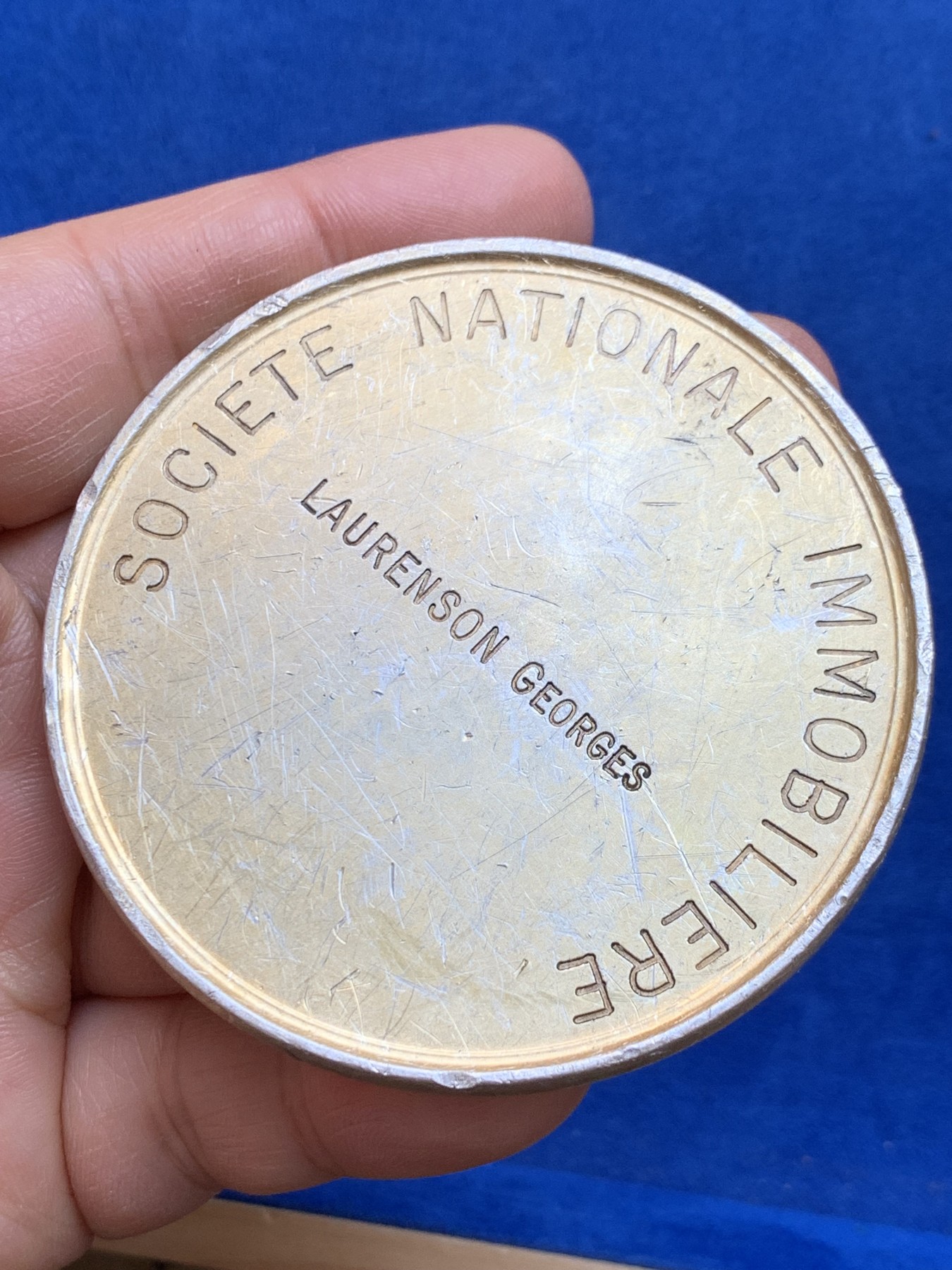 《竞宝斋》第238场-周日，周一，周二，周三 疯狂4连拍 (全场包邮) 法国 十九世纪 国家地产勋章 银制 152克 69.1mm