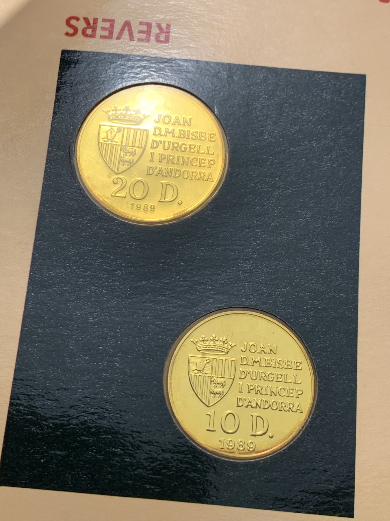 《竞宝斋》第238场-周日，周一，周二，周三 疯狂4连拍 (全场包邮) 安道尔1992年 巴塞罗那奥运 20第纳尔一对 ，单枚16克925银