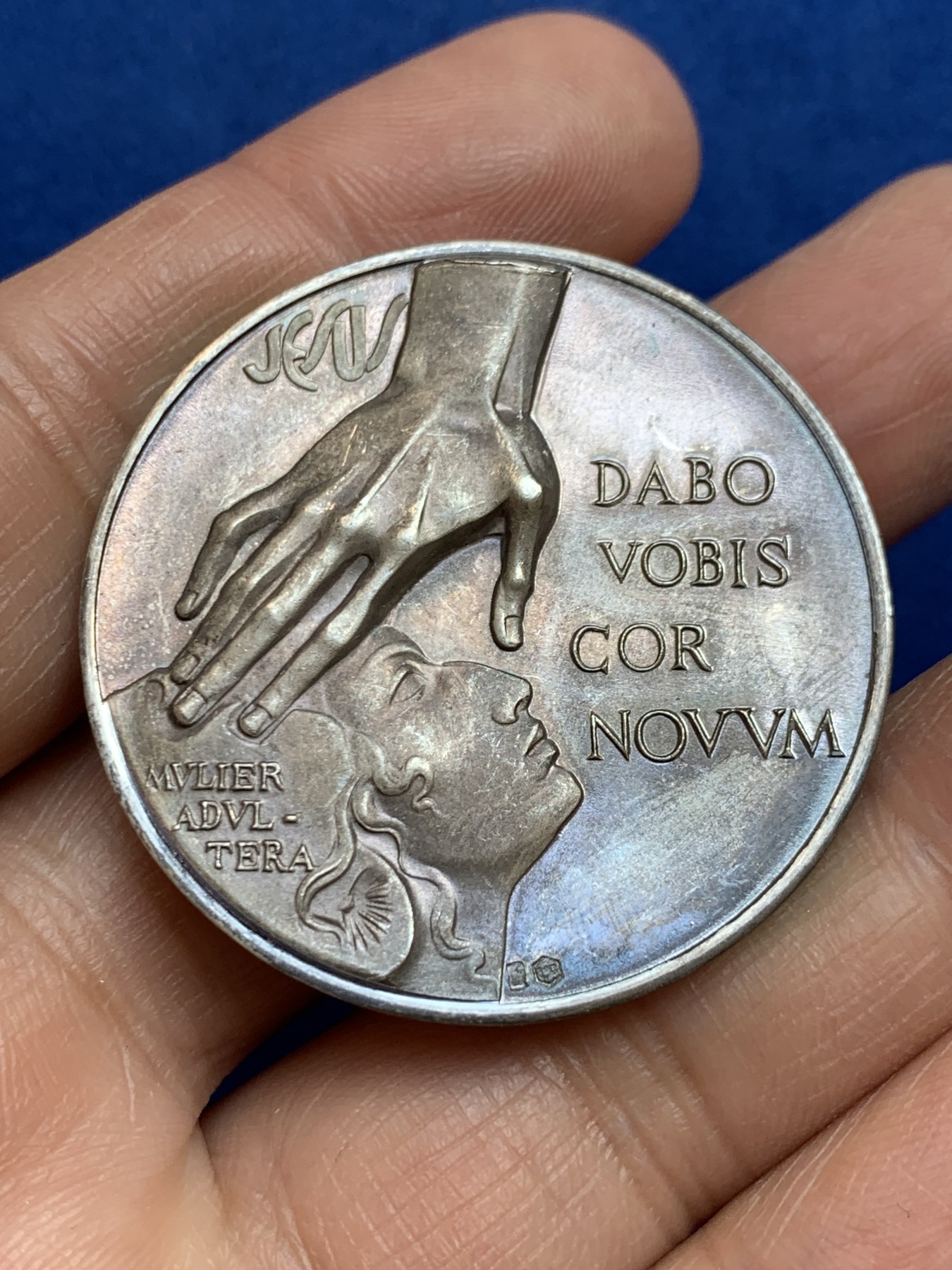 《竞宝斋》第238场-周日，周一，周二，周三 疯狂4连拍 (全场包邮) 西班牙 大银章 23.31克 40.1mm