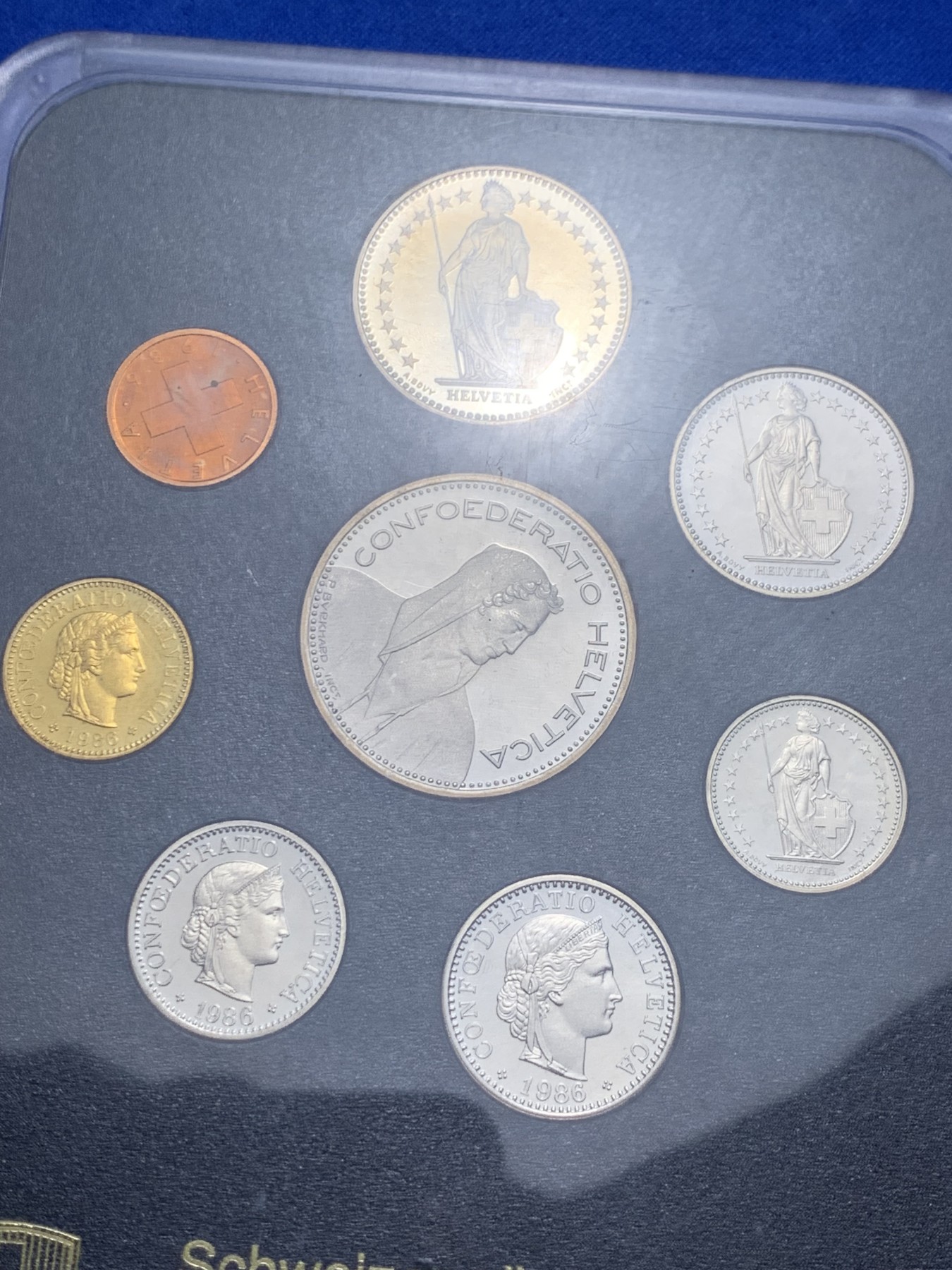 《竞宝斋》第238场-周日，周一，周二，周三 疯狂4连拍 (全场包邮) 瑞士1986年套币