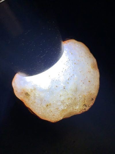 精美戈壁地表红皮高玉化筋脉石原石一颗， 精美戈壁地表红皮高玉化筋脉石原石一颗，