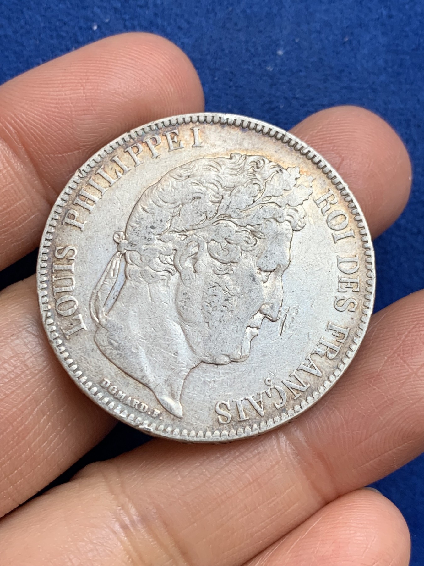 《竞宝斋》第238场-周日，周一，周二，周三 疯狂4连拍 (全场包邮) 法国1832年菲利普一世5法郎银币