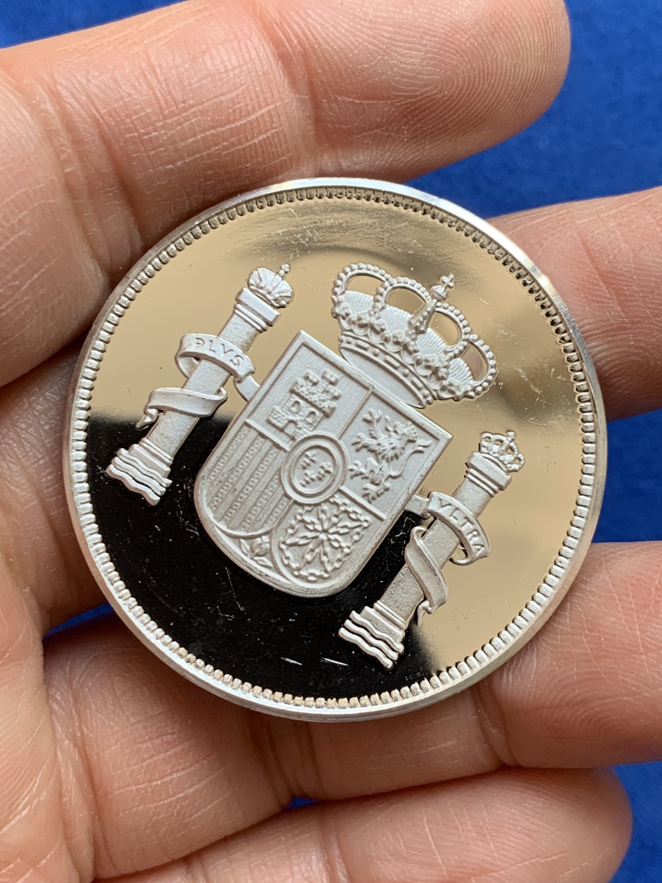 《竞宝斋》第238场-周日，周一，周二，周三 疯狂4连拍 (全场包邮) 西班牙 胡安卡洛斯一世 银章 19.62克 40.1mm