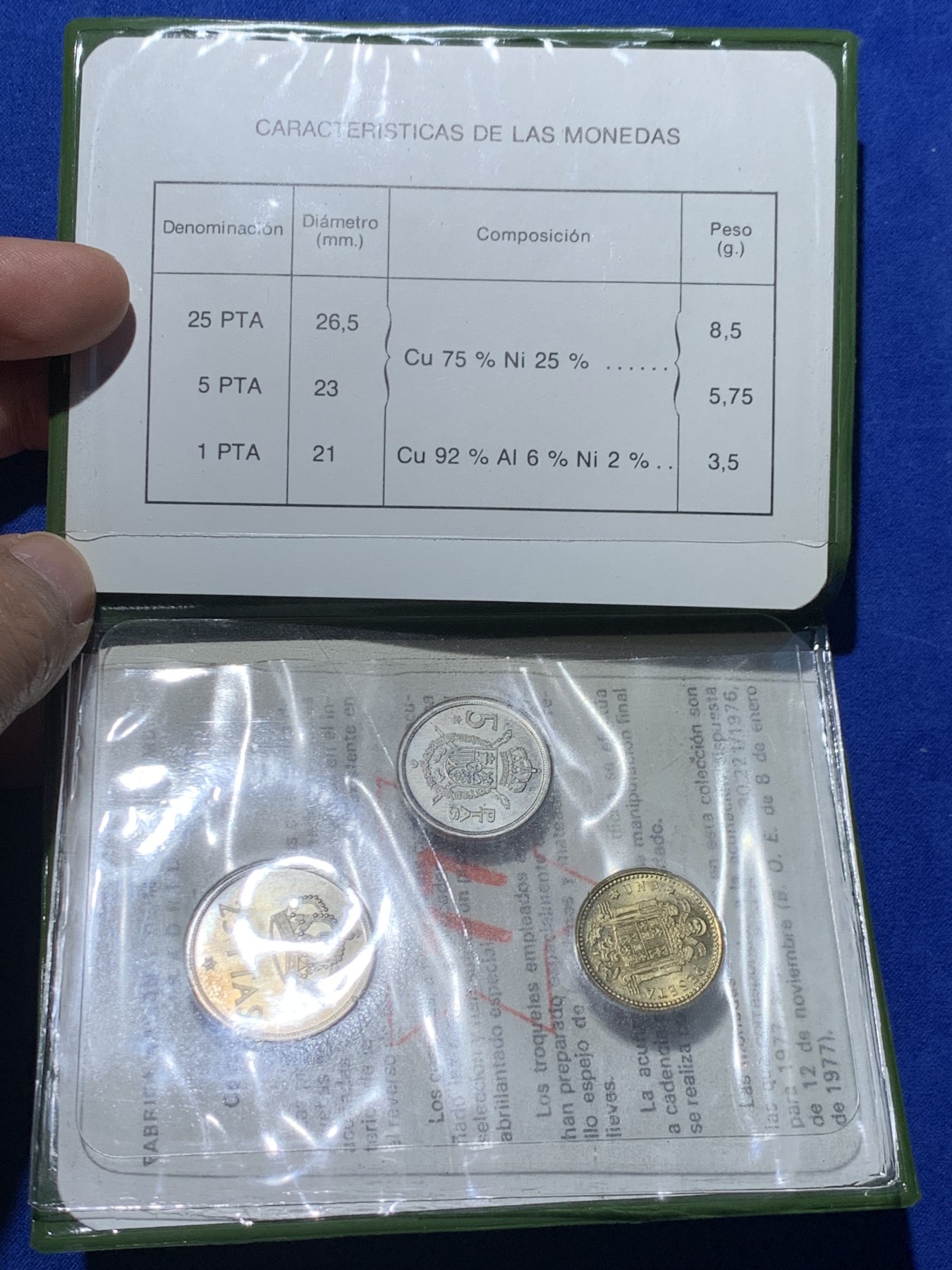 《竞宝斋》第238场-周日，周一，周二，周三 疯狂4连拍 (全场包邮) 西班牙1977年 胡安卡洛斯国王 三枚一组 套币