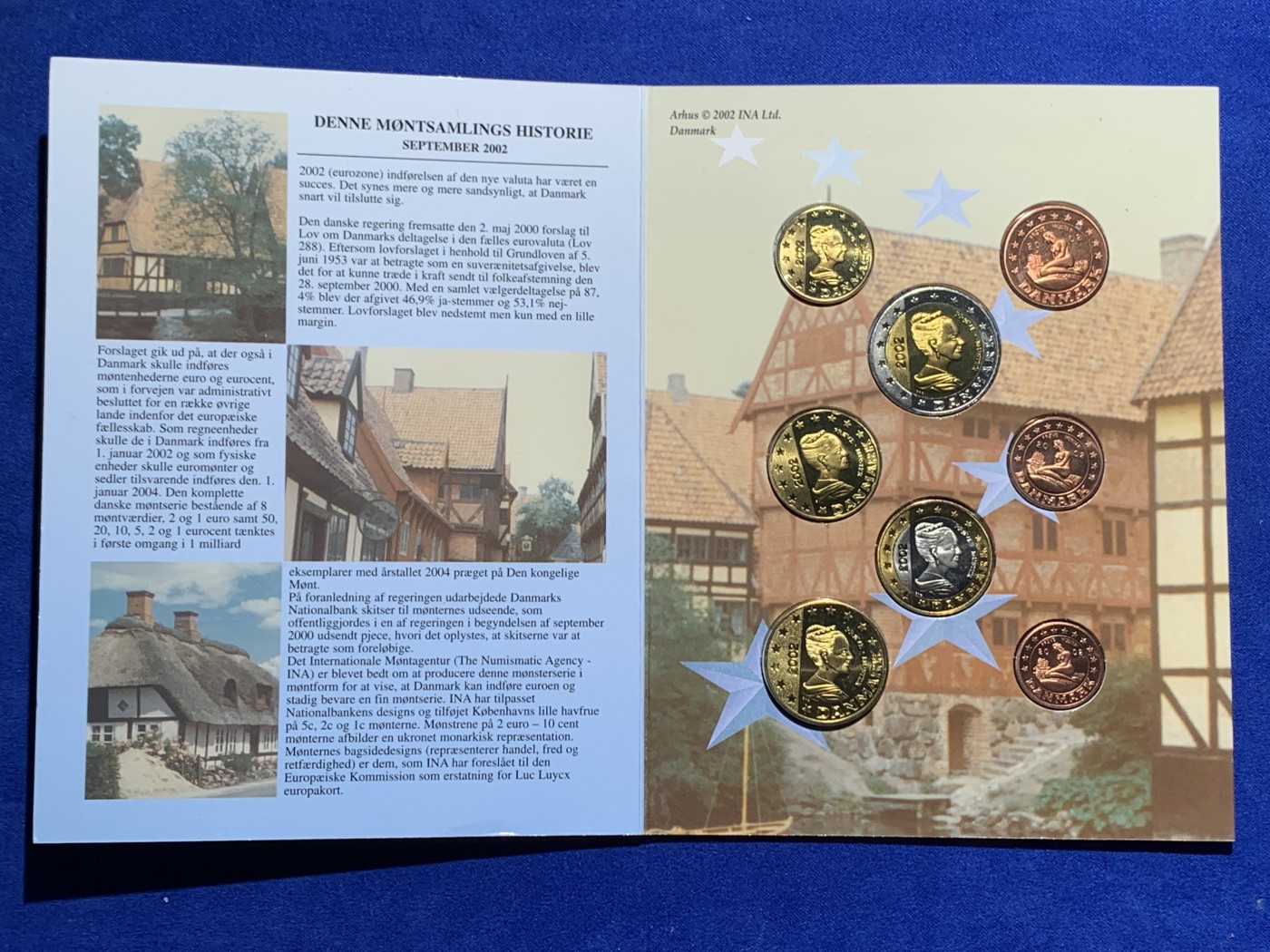 《竞宝斋》第238场-周日，周一，周二，周三 疯狂4连拍 (全场包邮) 丹麦 2002年欧元样币 仅铸造过样币，未发行过流通币 稀少