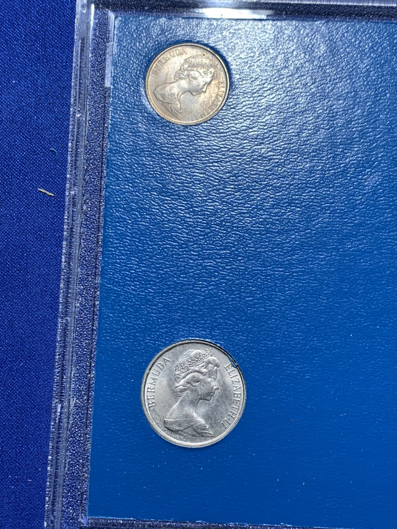 《竞宝斋》第238场-周日，周一，周二，周三 疯狂4连拍 (全场包邮) 少见 百慕大 1970 5枚装地图套币 亚克力盒装