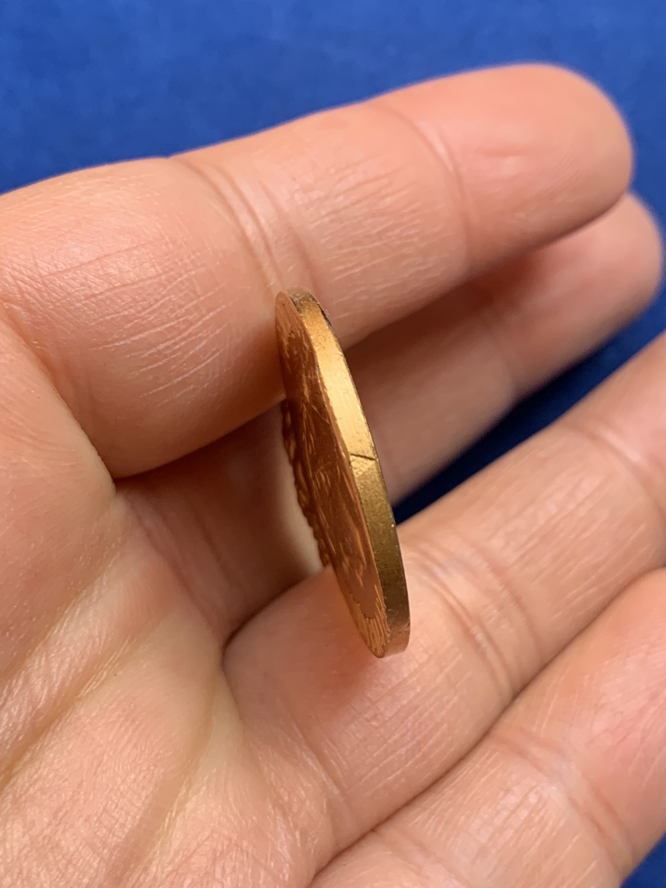 《竞宝斋》第238场-周日，周一，周二，周三 疯狂4连拍 (全场包邮) 法国 二十世纪 女神 镀金铜章 11.74克 