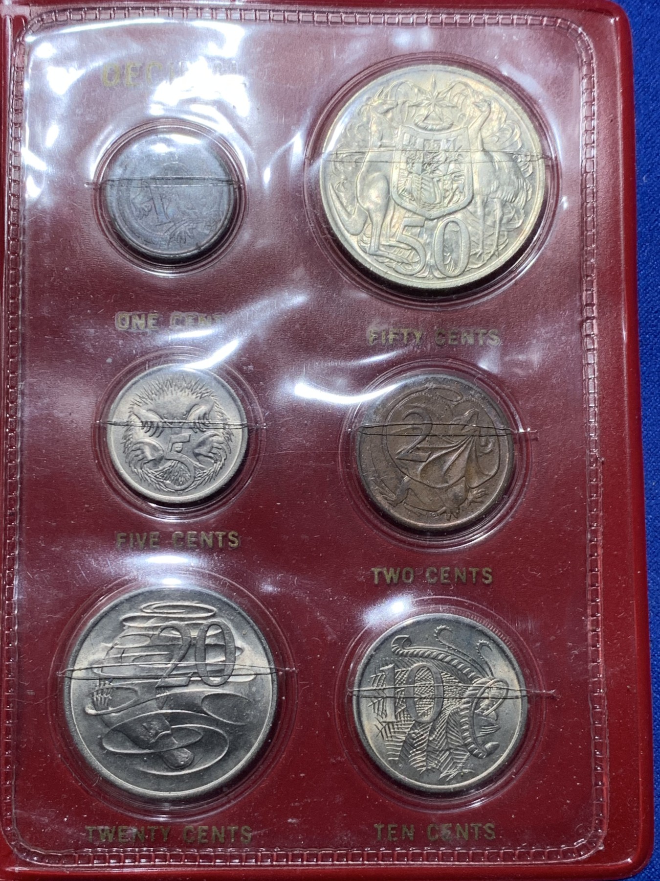 《竞宝斋》第238场-周日，周一，周二，周三 疯狂4连拍 (全场包邮) 澳大利亚 1966 册装 6枚组套币 保存的不错