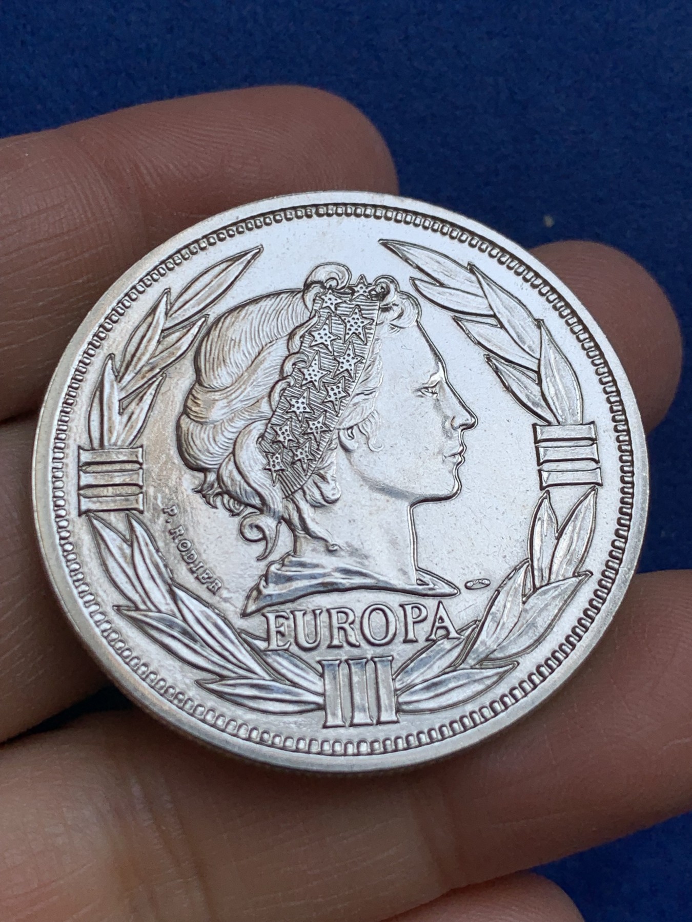 《竞宝斋》第238场-周日，周一，周二，周三 疯狂4连拍 (全场包邮) 法国 1994年 艾古镍币 30.41克 41.1mm