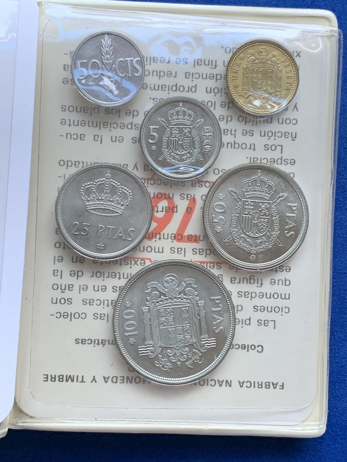 《竞宝斋》第238场-周日，周一，周二，周三 疯狂4连拍 (全场包邮) 册子装 西班牙 1976年胡安卡洛斯一世 6枚套币 造币厂封装