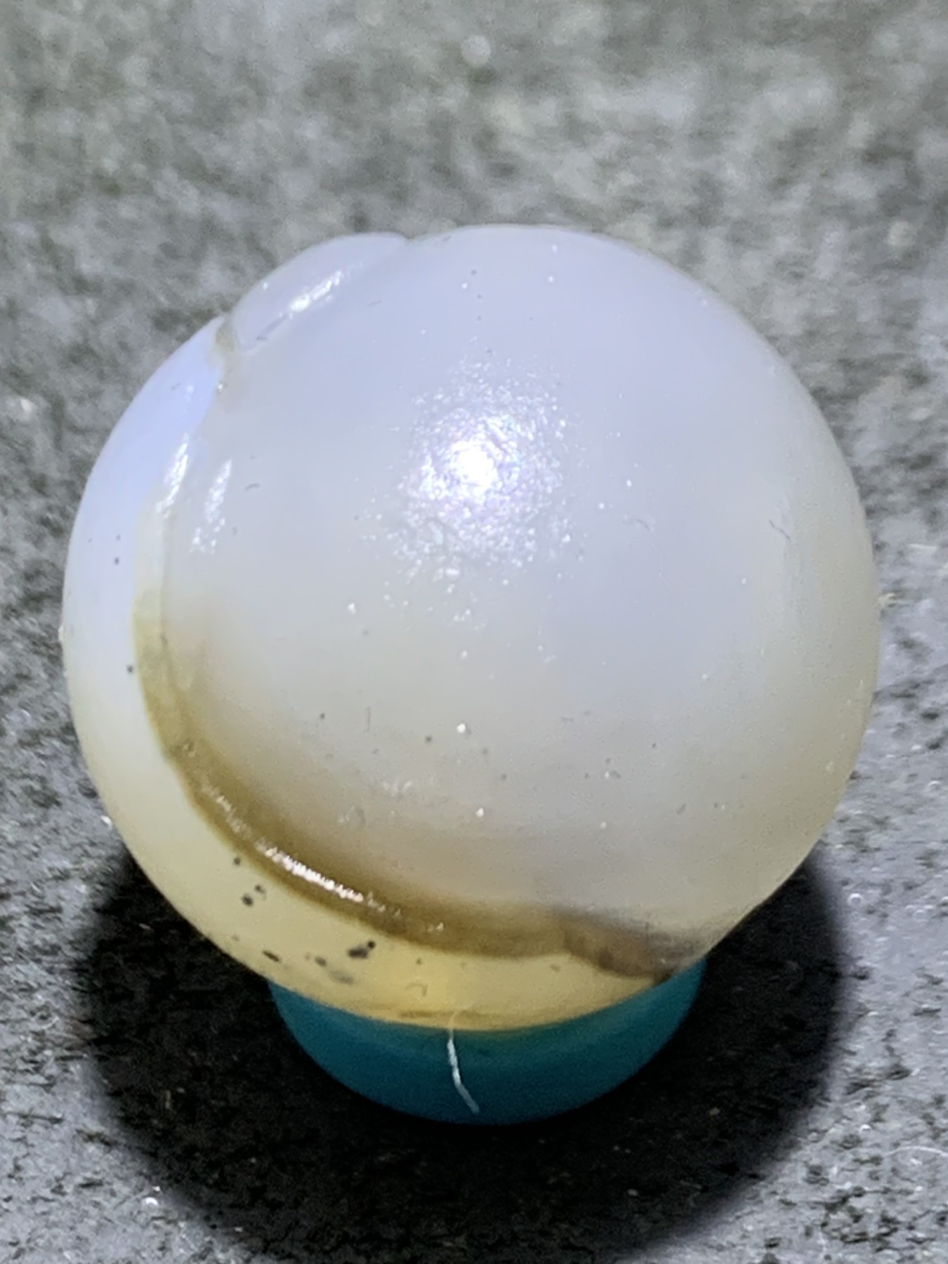 精美亚光高玉化海洋玉髓手工俏色巧雕无相佛意境2.0圆珠一个