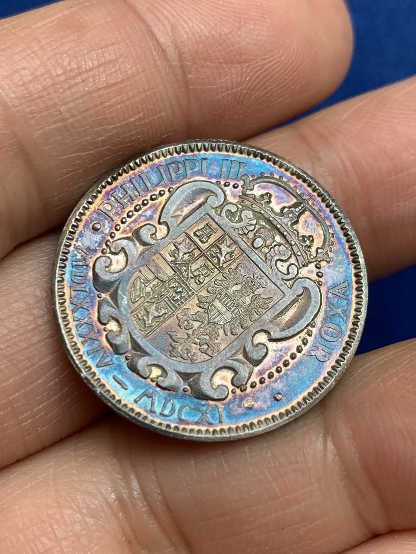 《竞宝斋》第238场-周日，周一，周二，周三 疯狂4连拍 (全场包邮) 西班牙 玛格丽塔·奥斯特 925银章 6.93克 27mm