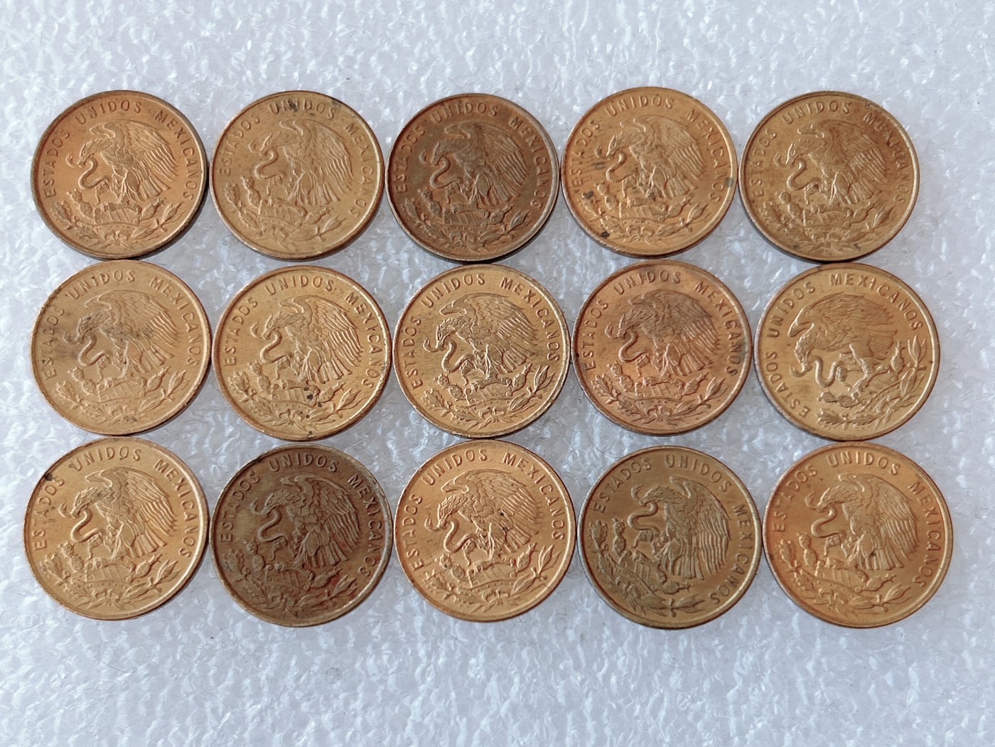 第一海外回流一元起拍收藏 本月最后一期 第61期 墨西哥1分 麦穗版 15枚