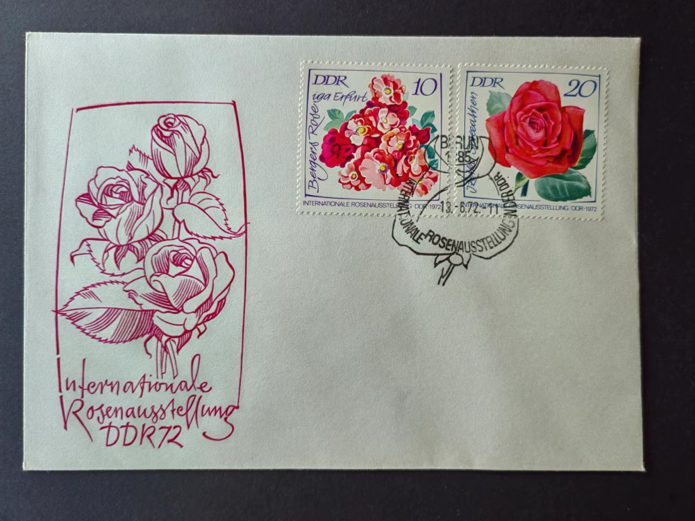 东德邮品✌（拍卖场）精品🔥专场 第④⑤场  东德1972年 国际玫瑰花展 全套