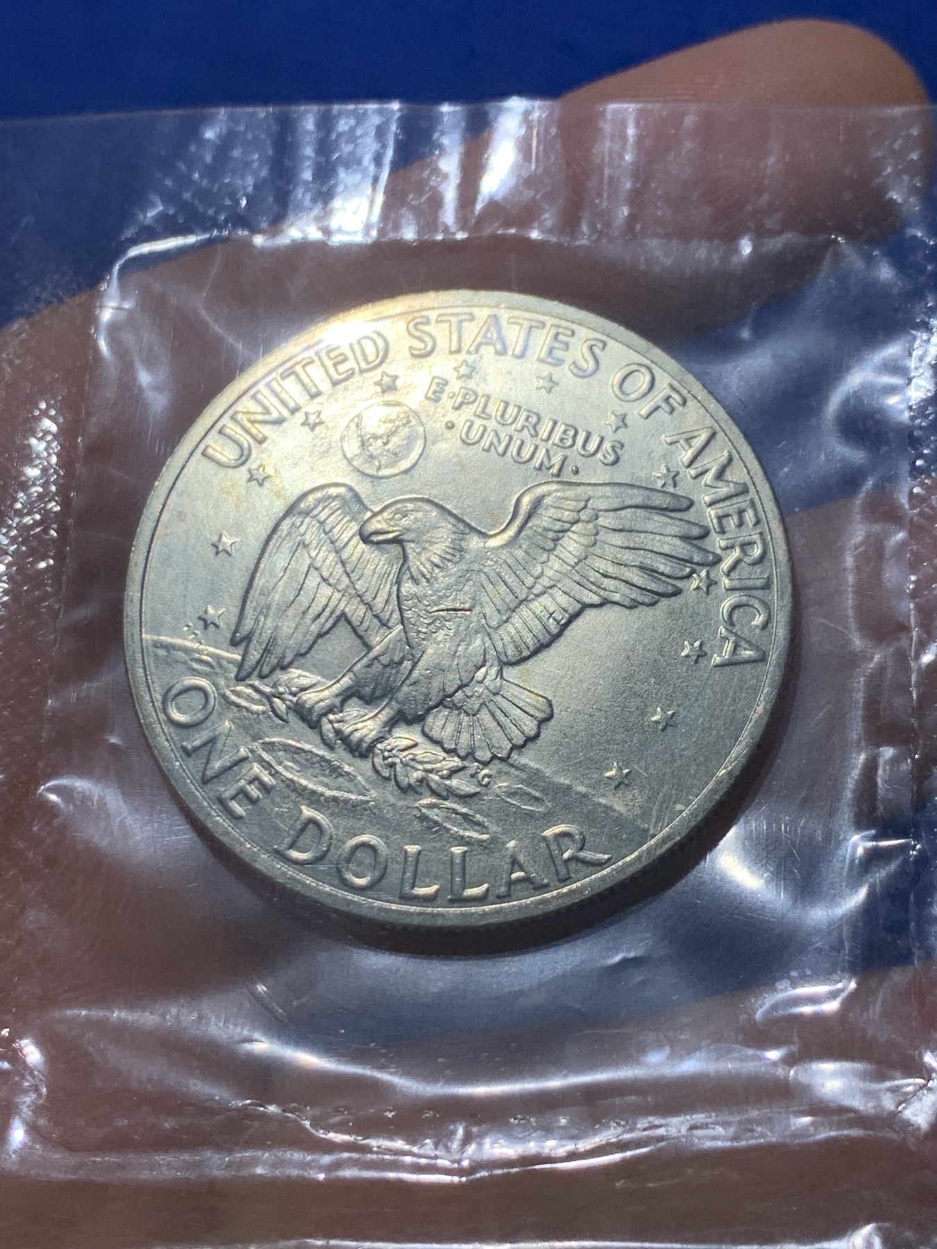 《竞宝斋》第238场-周日，周一，周二，周三 疯狂4连拍 (全场包邮) 美国1971-S 艾森豪威尔 1元美国银币 封装