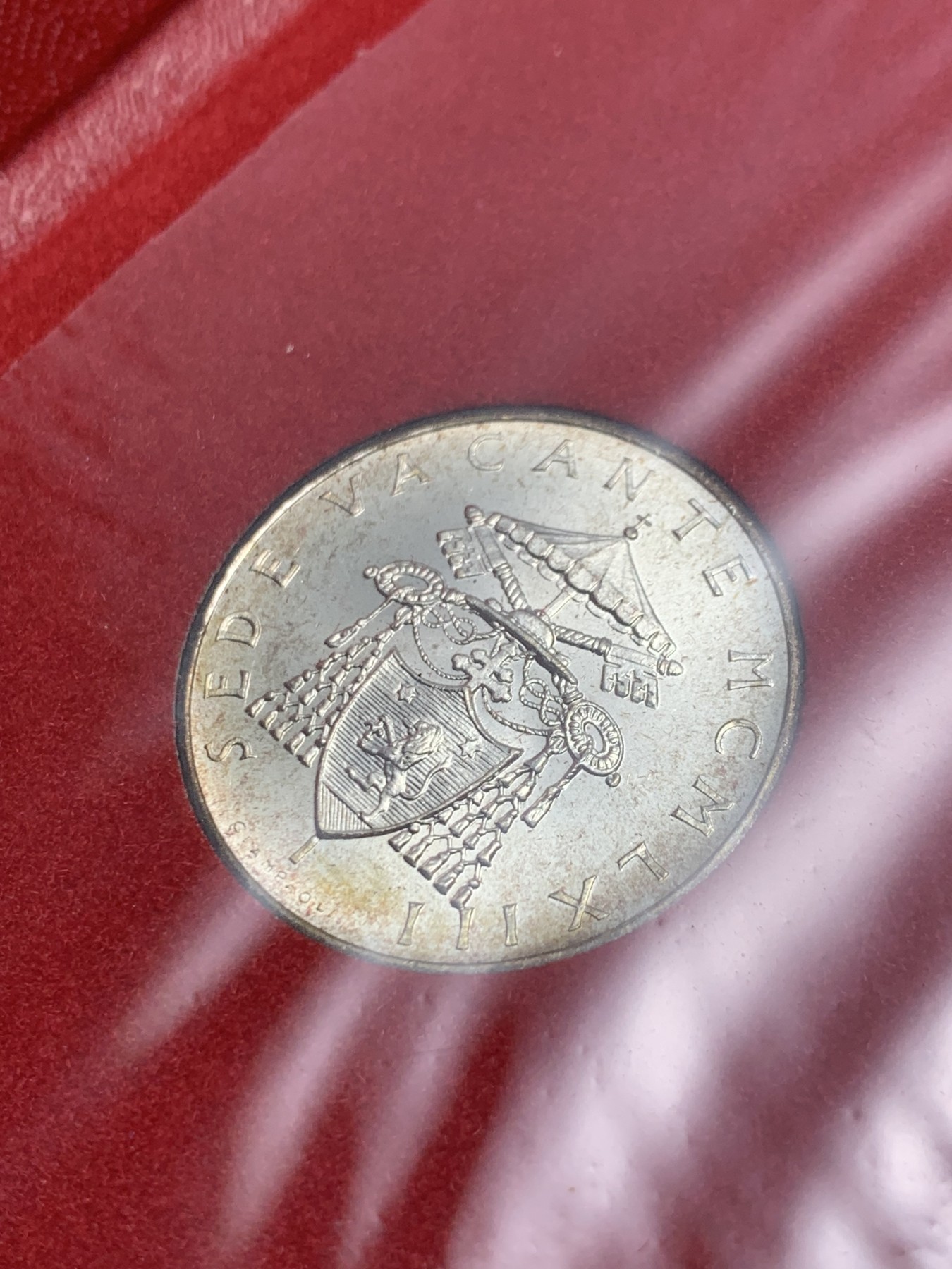 《竞宝斋》第238场-周日，周一，周二，周三 疯狂4连拍 (全场包邮) 原封 梵蒂冈1963年教皇缺位500里拉银币