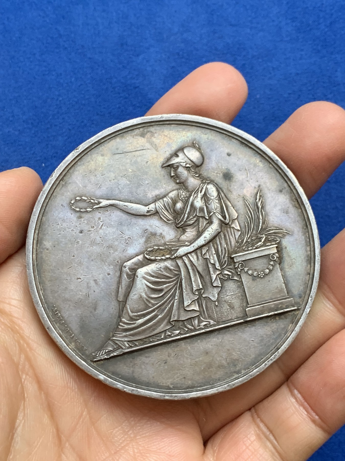 《竞宝斋》第238场-周日，周一，周二，周三 疯狂4连拍 (全场包邮) 法国 1845  大银章 150克 68.1mm