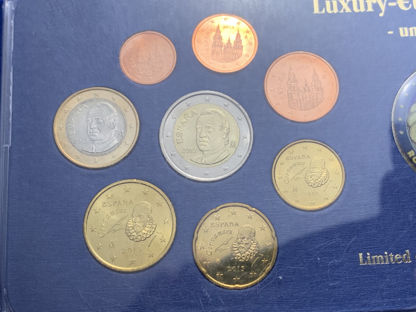 《竞宝斋》第238场-周日，周一，周二，周三 疯狂4连拍 (全场包邮) 西班牙 2013 欧元套币、