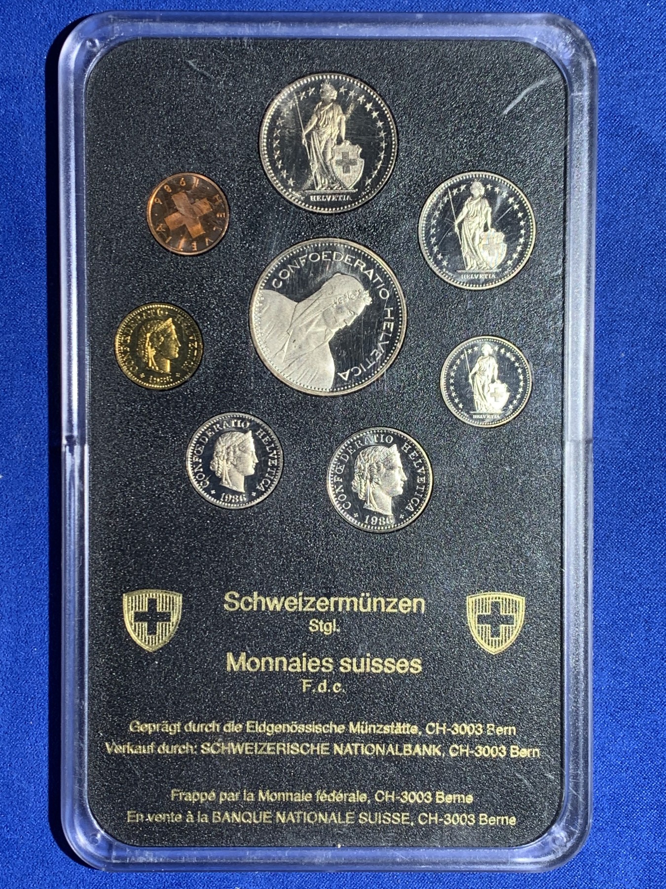 《竞宝斋》第238场-周日，周一，周二，周三 疯狂4连拍 (全场包邮) 瑞士1986年套币