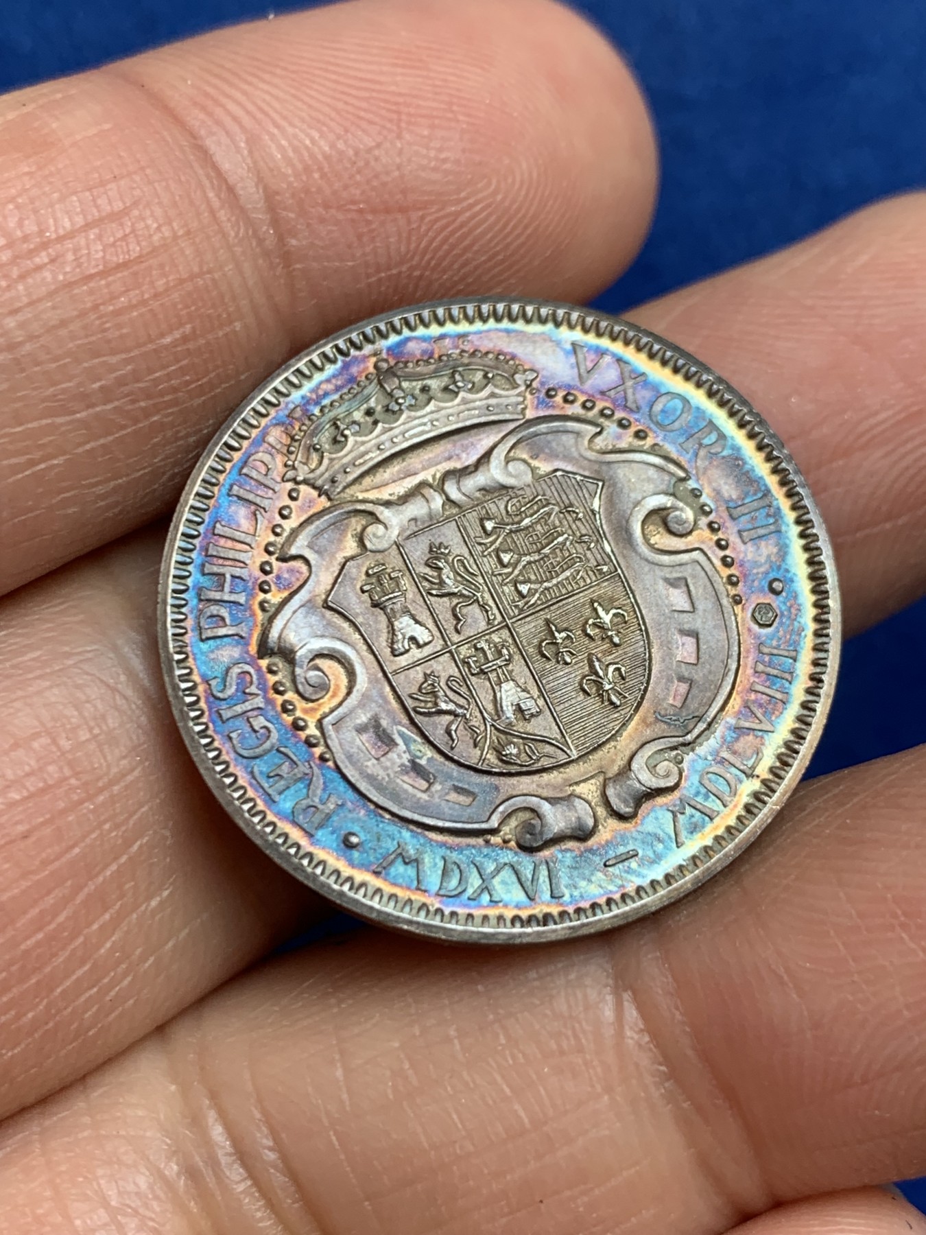 《竞宝斋》第238场-周日，周一，周二，周三 疯狂4连拍 (全场包邮) 西班牙 玛丽亚 安洁拉 925银章 7.33克 27mm