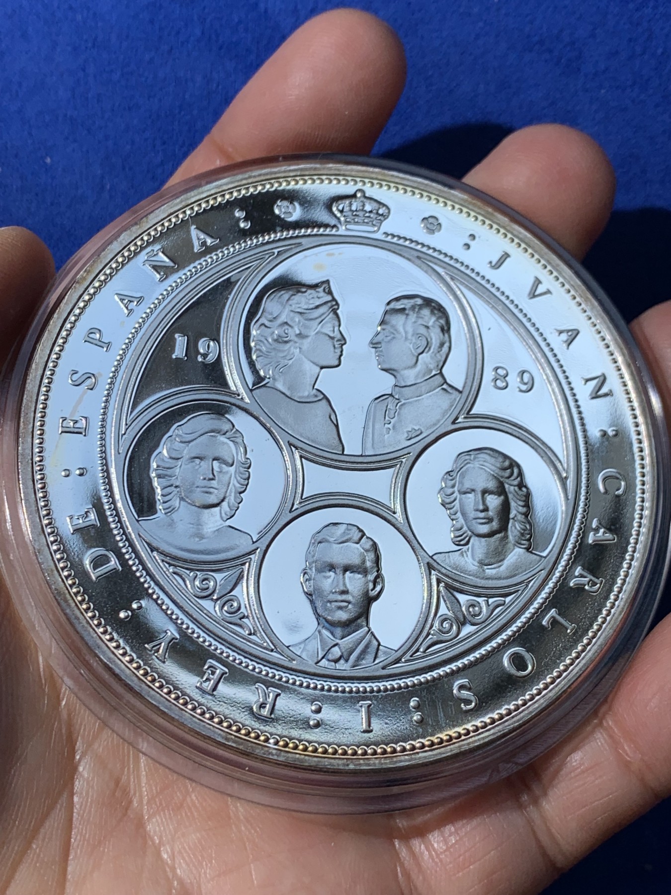 《竞宝斋》第238场-周日，周一，周二，周三 疯狂4连拍 (全场包邮) 西班牙 7枚 大全套 含一枚帆船加厚获奖币50+54+168=272克925银