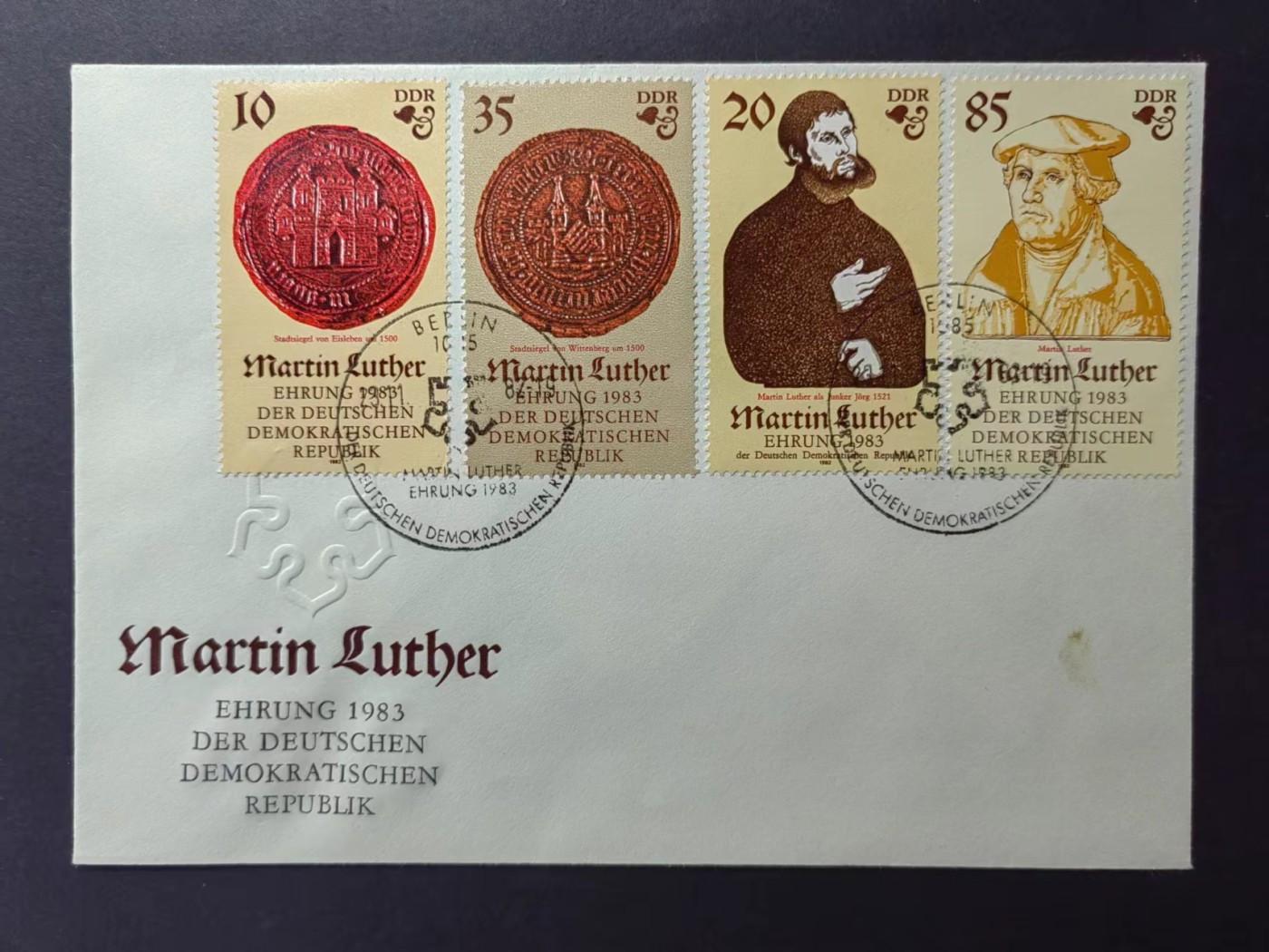 东德邮品✌（拍卖场）精品🔥专场 第④⑤场 东德1982年 马丁·路德诞生500周年 全套