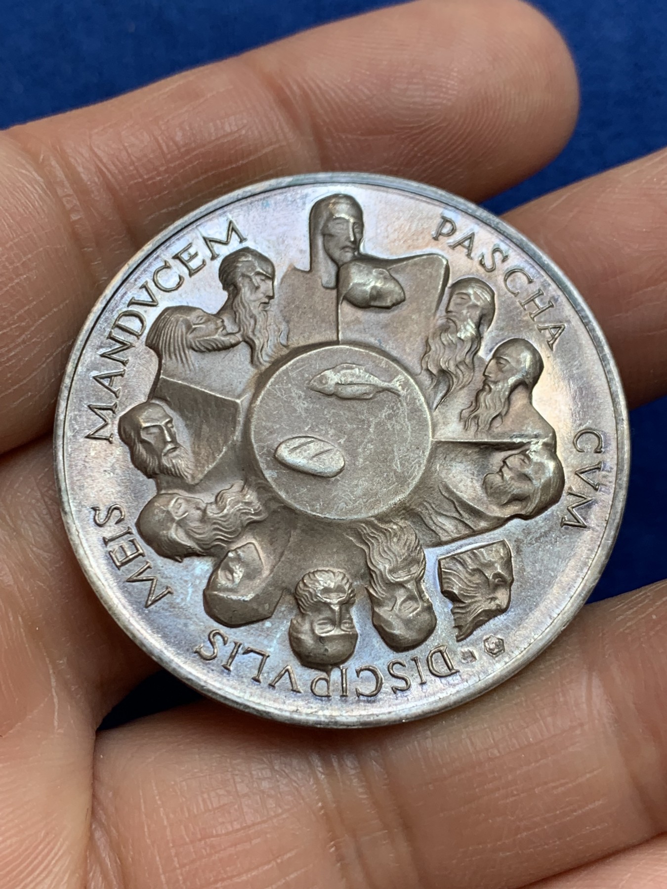 《竞宝斋》第238场-周日，周一，周二，周三 疯狂4连拍 (全场包邮) 西班牙 大银章 23.86克 40.1mm