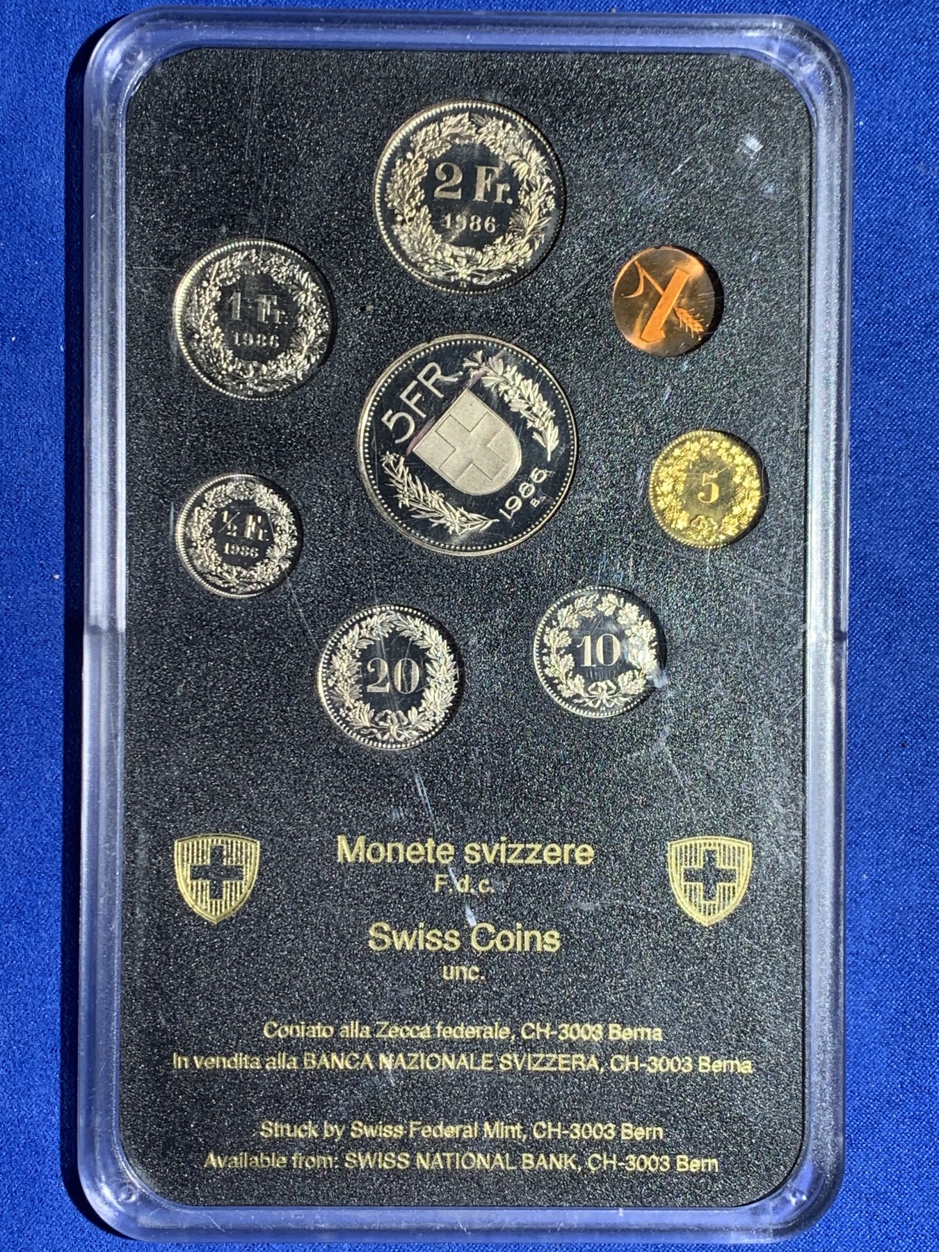 《竞宝斋》第238场-周日，周一，周二，周三 疯狂4连拍 (全场包邮) 瑞士1986年套币