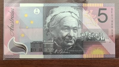 澳大利亚2001年5元 塑料纪念钞 无47 大洋洲 实物图 UNC - 澳大利亚2001年5元 塑料纪念钞 无47 大洋洲 实物图 UNC