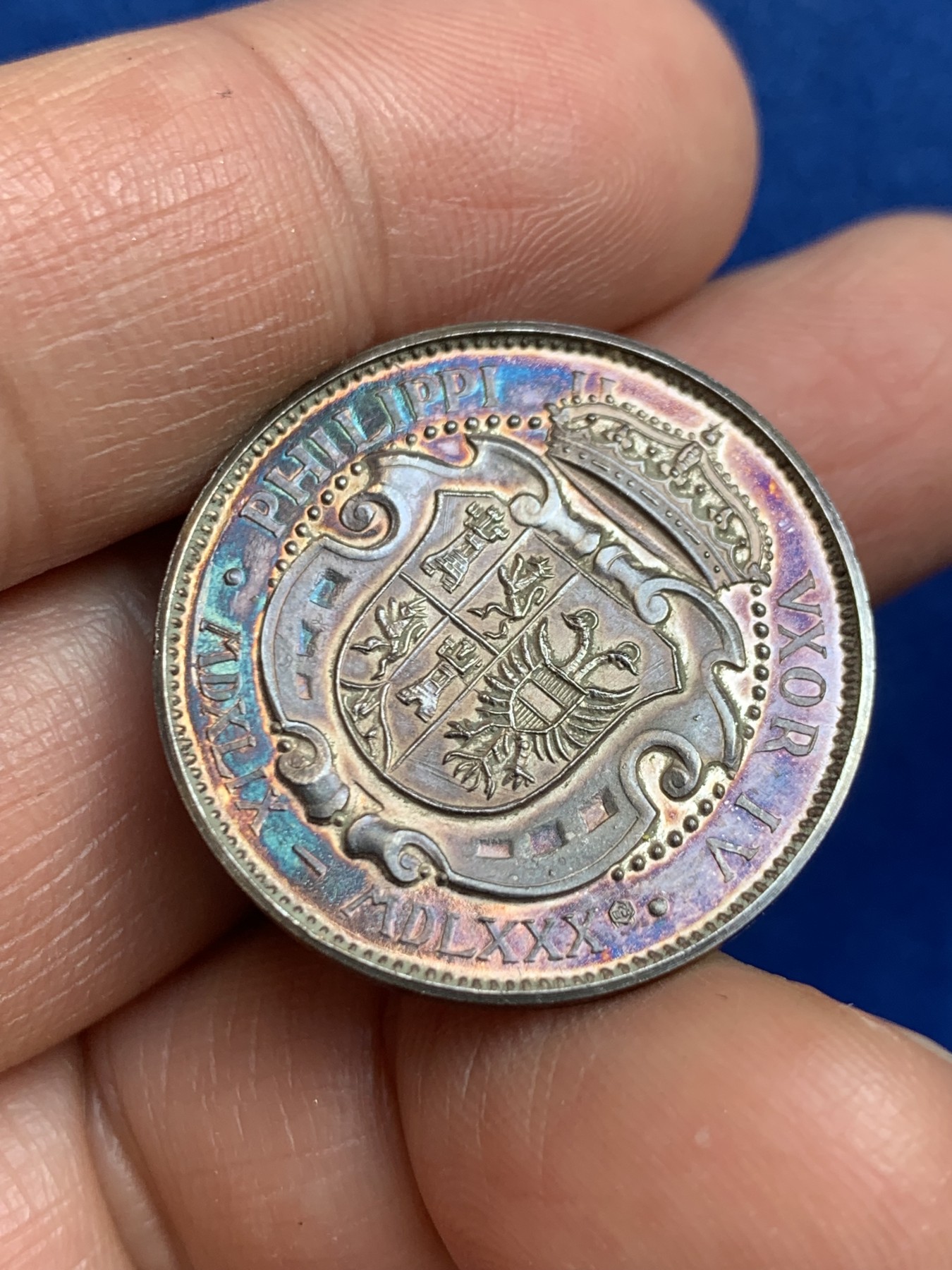 《竞宝斋》第238场-周日，周一，周二，周三 疯狂4连拍 (全场包邮) 西班牙 安娜·阿夫斯特 925银章 7.27克 27mm