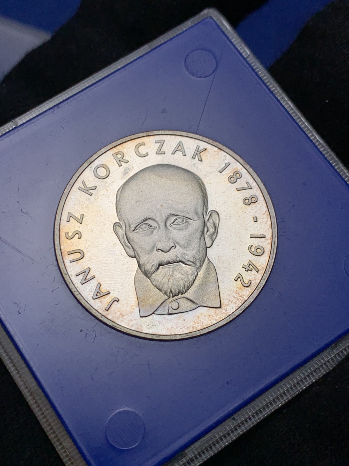 《竞宝斋》第238场-周日，周一，周二，周三 疯狂4连拍 (全场包邮) 波兰 1978 100兹罗提 纪念银币 包浆漂亮