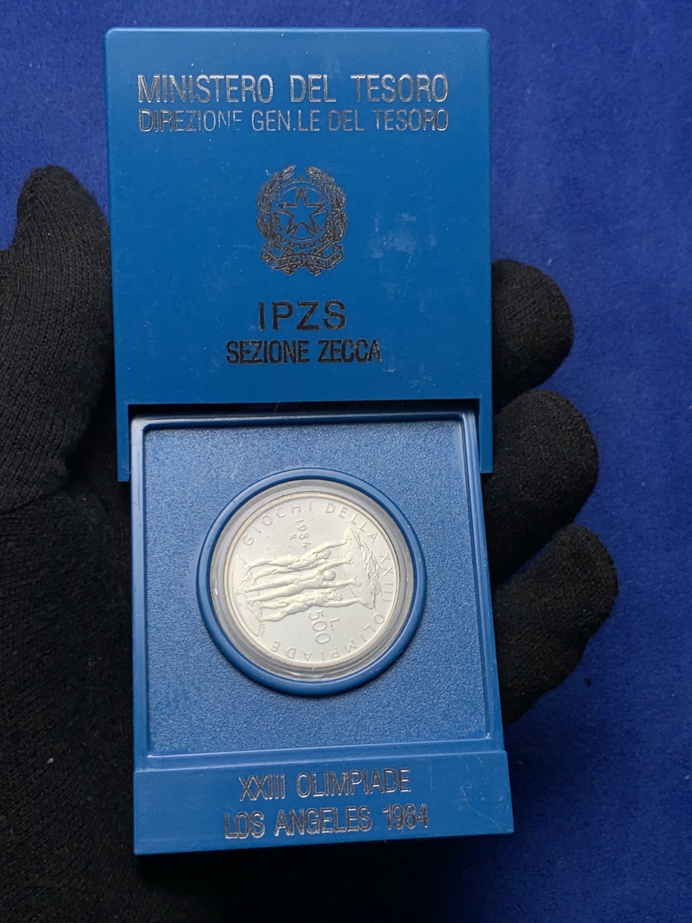 《竞宝斋》第238场-周日，周一，周二，周三 疯狂4连拍 (全场包邮) 意大利 1984年 三猛男 500里拉 银币