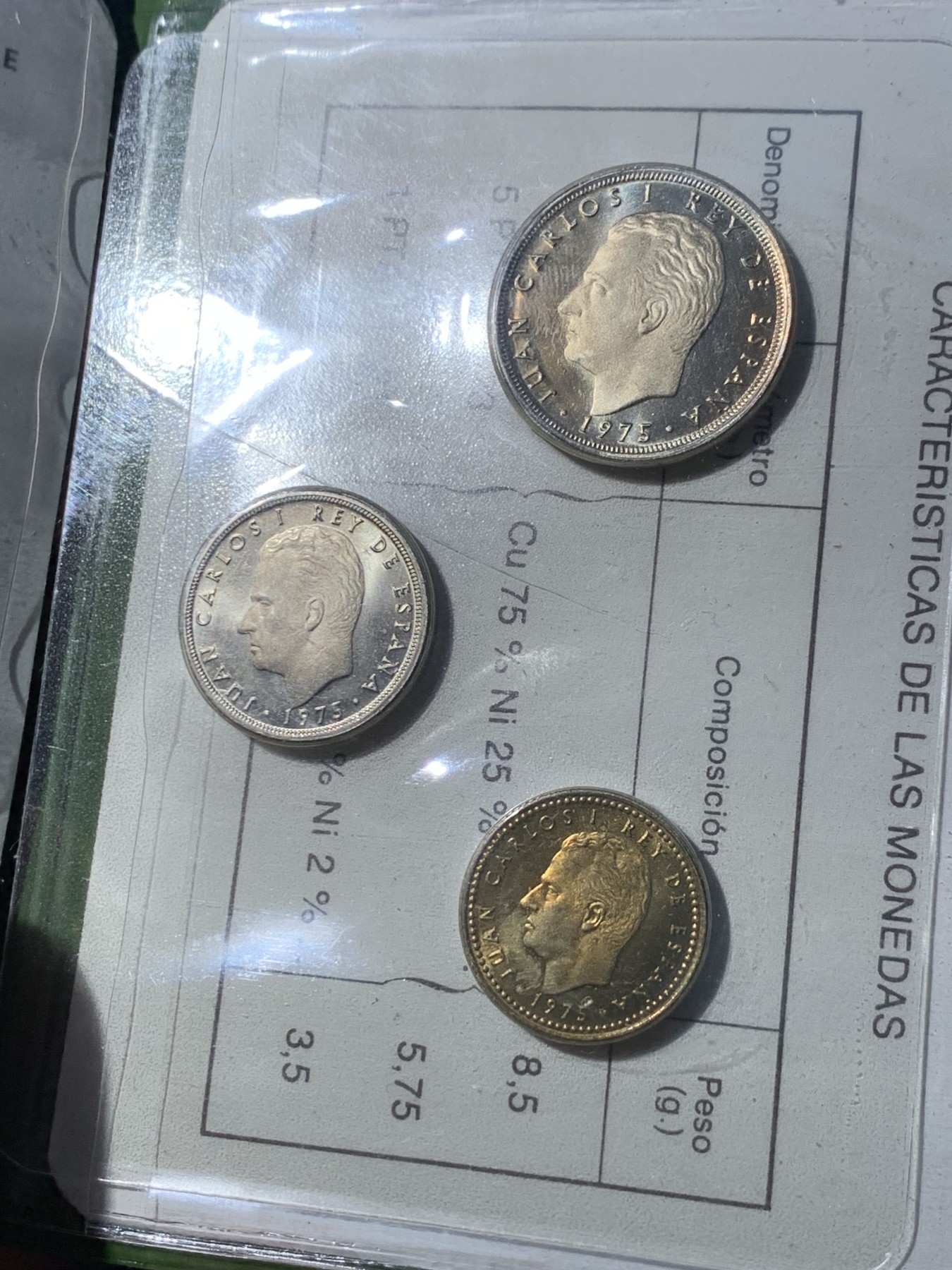 《竞宝斋》第238场-周日，周一，周二，周三 疯狂4连拍 (全场包邮) 西班牙1977年 胡安卡洛斯国王 三枚一组 套币