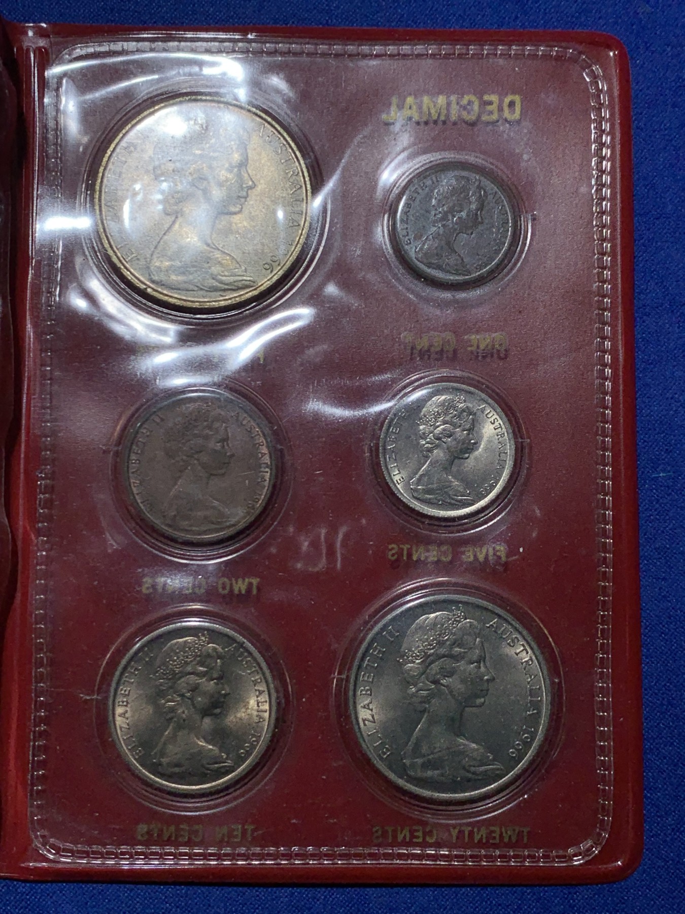 《竞宝斋》第238场-周日，周一，周二，周三 疯狂4连拍 (全场包邮) 澳大利亚 1966 册装 6枚组套币 保存的不错