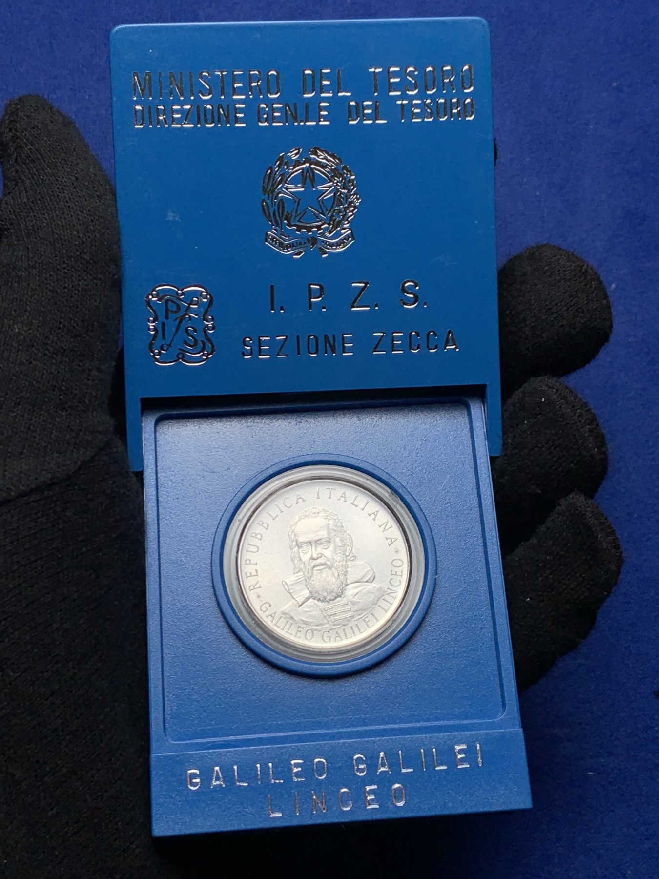 《竞宝斋》第238场-周日，周一，周二，周三 疯狂4连拍 (全场包邮) 意大利 1982年 著名人物纪念 500里拉 银币